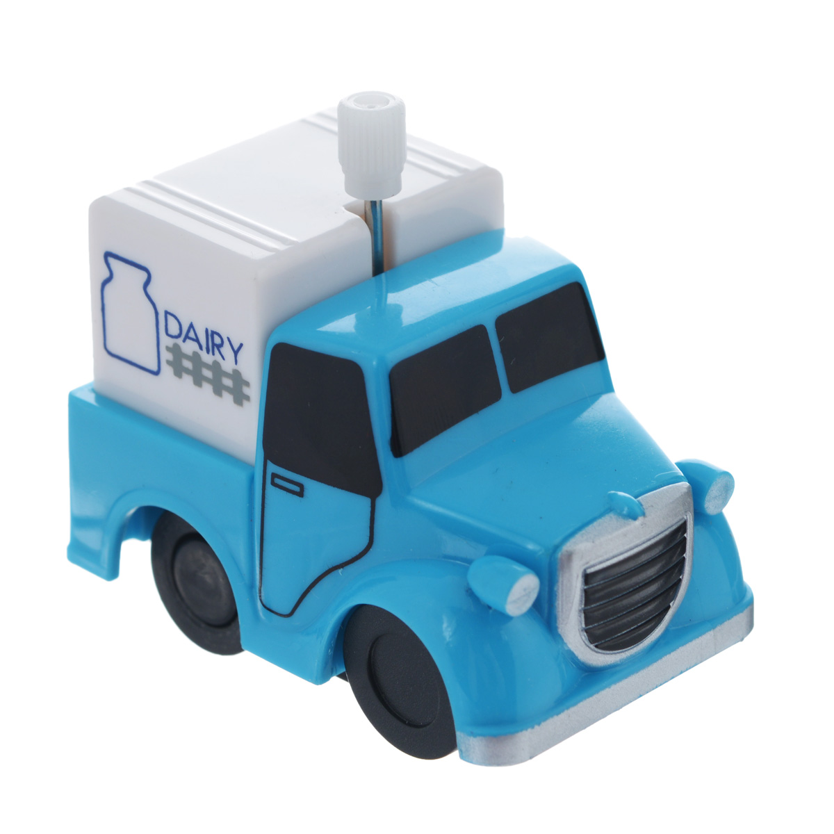 Игрушка заводная Грузовичок Dairy2K-012BD_ Dairy Игрушка заводная Грузовичок Dairy2K-012BD_ DairyИгрушка Hans Грузовичок Dairy привлечет внимание вашего малыша и не позволит ему скучать! Выполненная из безопасного пластика, игрушка представляет собой грузовичок. Игрушка имеет механический завод. Для запуска, придерживая колеса, поверните заводной ключ по часовой стрелке до упора. Установите игрушку на поверхность и она поедет вперед. Заводная игрушка Hans Грузовичок Dairy поможет ребенку в развитии воображения, мелкой моторики рук, концентрации внимания и цветового восприятия.