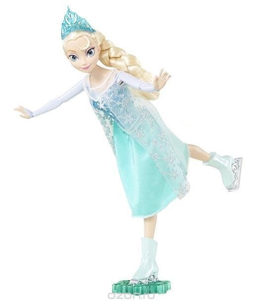 Disney Princess Кукла Холодное сердце Фигуристка ЭльзаCBC61/CBC63 Disney Princess Кукла Холодное сердце Фигуристка ЭльзаCBC61/CBC63Кукла Disney Princess Холодное сердце. Фигуристка Эльза поможет вашей малышке окунуться в сказочный мир. Куколка выполнена в виде главной героини диснеевского мультфильма Холодное сердце. Куколка одета в платье с блестками и тонкую прозрачную накидку, а на светлых волосах куколки, заплетенных в косу, красуется голубая корона. На ногах - коньки. Ручки, ножки и голова куколки подвижны. В комплект входит специальная подставка, с помощью которой куколку можно катать, представляя, как грациозно она катается на коньках. Ваша малышка с удовольствием будет играть с этой куколкой, проигрывая сюжеты из мультсериала или придумывая различные истории.