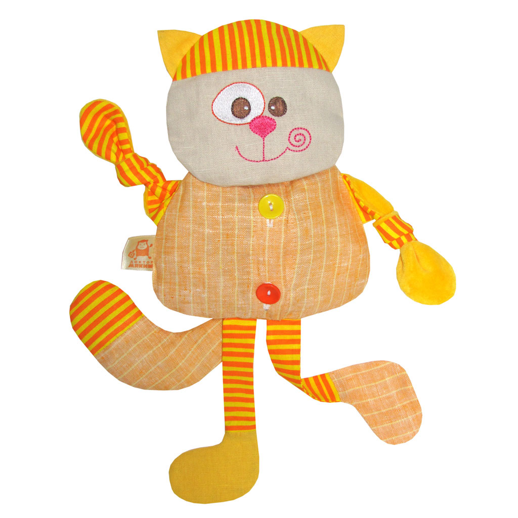 Игрушка Доктор Мякиш: Кот232 Игрушка Доктор Мякиш: Кот232Термоигрушка Доктор Мякиш: Крошка Кот подойдет не только для игры малыша, но и в лечебных целях. Игрушка выполнена из натурального льна в виде забавного кота. Внутри нее находится мешочек с вишневыми косточками, а этот уникальный материал известен своими поистине волшебными целебными свойствами. Косточки вишни отличаются медленной теплоотдачей, то есть медленно остывают при нагревании и, наоборот, в охлажденном виде медленно становятся теплыми. Поэтому игрушку можно использовать при кашле, мышечной боли, против ушибов и в некоторых других случаях. Незаменимой она окажется и для приятного массажа пальчиков (что развивает мелкую моторику рук) и тела. Льняную термоигрушку можно использовать в трех температурных режимах: В горячем режиме: - Cогревает и подготавливает малыша ко сну (дайте игрушку в руки или приложите к стопам и прочитайте сказку (10 минут); - Используется как массажер для пальчиков рук; - Снимает эмоциональное и...