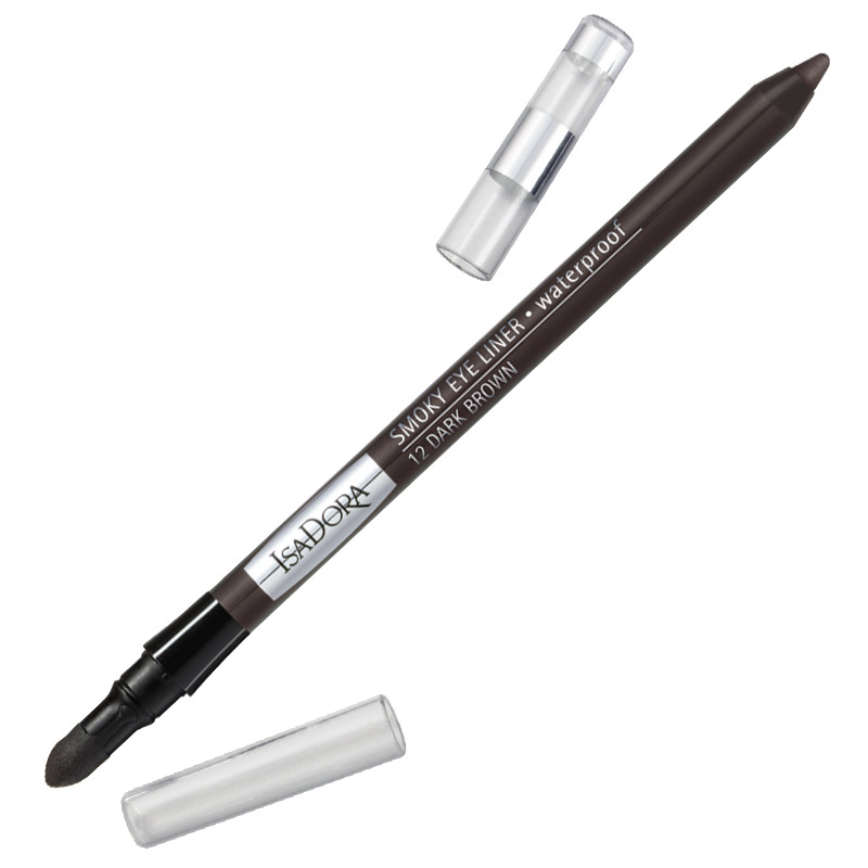 Isa Dora Карандаш для век Smoky Eye Liner, водостойкий, с аппликатором, тон 12 Dark Brown, 1,2 г113612 Isa Dora Карандаш для век Smoky Eye Liner, водостойкий, с аппликатором, тон 12 Dark Brown, 1,2 г113612Подводка в форме карандаша со встроенным аппликатором для быстрого и простого создания макияжа smoky eye. Кремовая насыщенная пигментами текстура. Водостойкая формула. Суперустойчивый макияж - до 12 часов. Не размазывается и не отпечатывается на веках. Также можно использовать для контура внутреннего века. Клинически тестировано Товар сертифицирован.