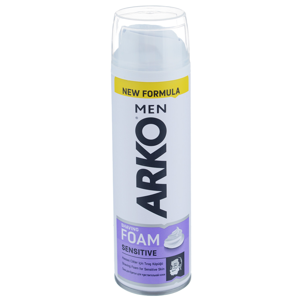 Arko MEN Пена для бритья Sensitive 200мл80053031 Arko MEN Пена для бритья Sensitive 200мл80053031обеспечивает гладкое и комфортное бритье, благодаря системе защиты кожи Skin Shield: ?Более кремовая текстура с насыщенными жирными кислоты; ?Улучшенное скольжение за счет добавления специальных ингредиентов (PEG23M, PEG90M, HEC); ?Новая формула без парабенов;