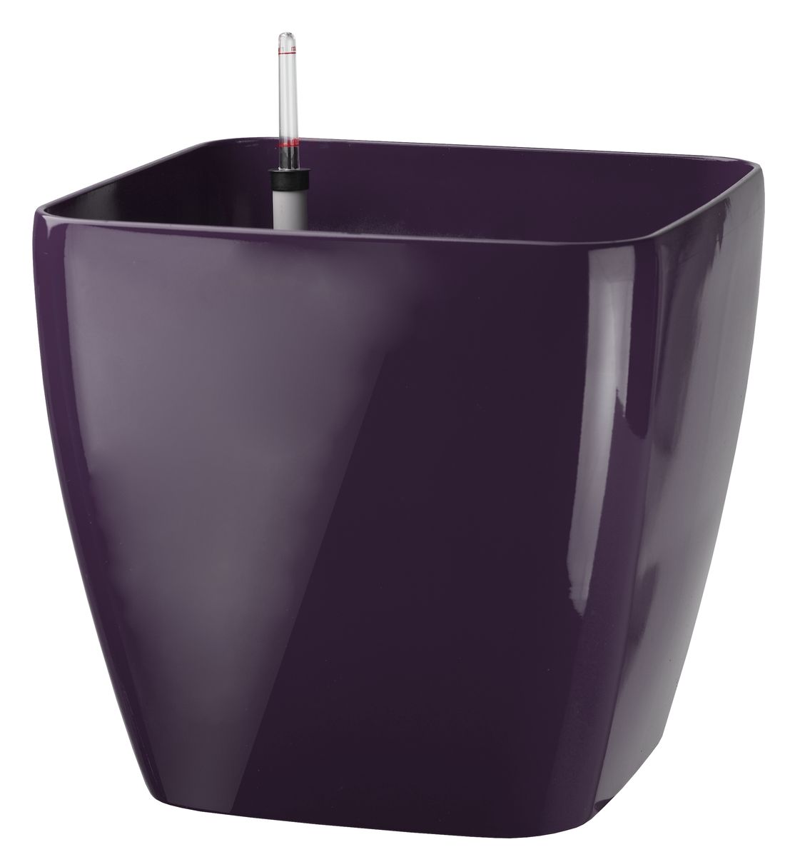 Горшок Green Apple, с системой автополива, цвет: сливовый, 28 х 28 х 26 смGPS10-09-P Горшок Green Apple, с системой автополива, цвет: сливовый, 28 х 28 х 26 смGPS10-09-PКвадратный горшок Green Apple, выполненный из полипропилена (пластика), имеет уникальную систему автополива, благодаря которой корневая система растения непрерывно снабжается влагой из резервуара. Уровень воды в резервуаре контролируется с помощью специального индикатора. В зависимости от размера кашпо и растения воды хватает на 2-12 недель.