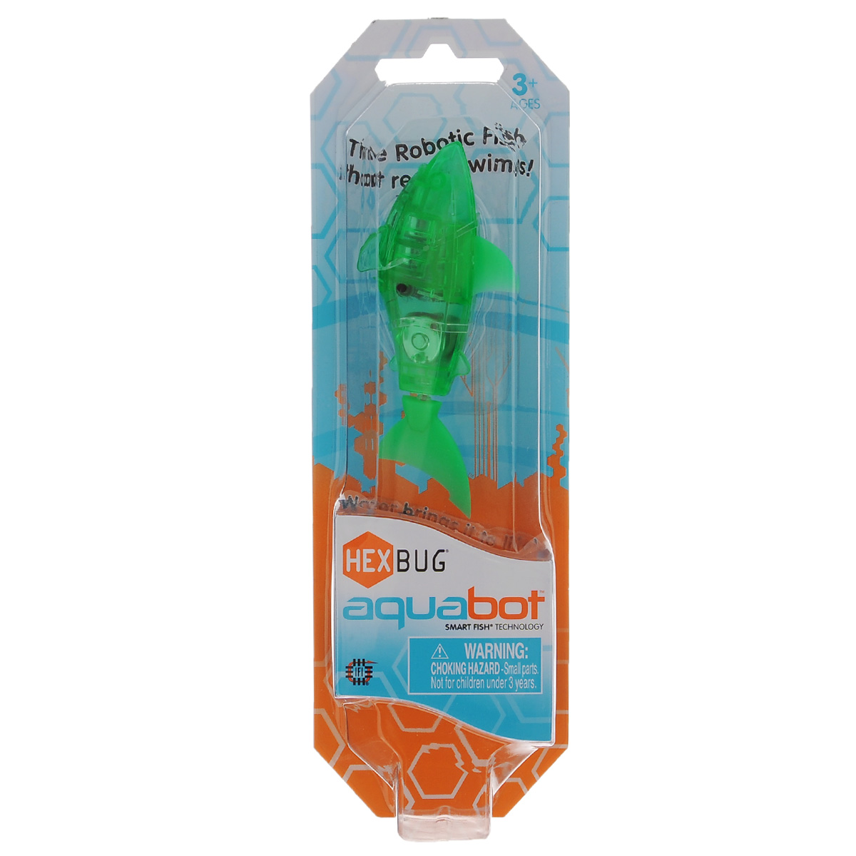 Микро-робот Hexbug Aquabot Shark, цвет: зеленый460-3028 Микро-робот Hexbug Aquabot Shark, цвет: зеленый460-3028Уникальный микро-робот Hexbug Aquabot Shark, цвет: зеленый, изготовлен из безопасного пластика в виде акулы. Теперь микро-роботы осваивают и водные глубины! Hexbug Aquabot Shark плавает как настоящая акула и непредсказуем в направлении движения. Опустите его в воду и он оживет! Если микро-робот замер, то достаточно просто всколыхнуть воду и он снова поплывет. Вне воды он автоматически выключается. Для работы игрушки необходимы 2 батарейки типа LR44 (товар комплектуется демонстрационными).