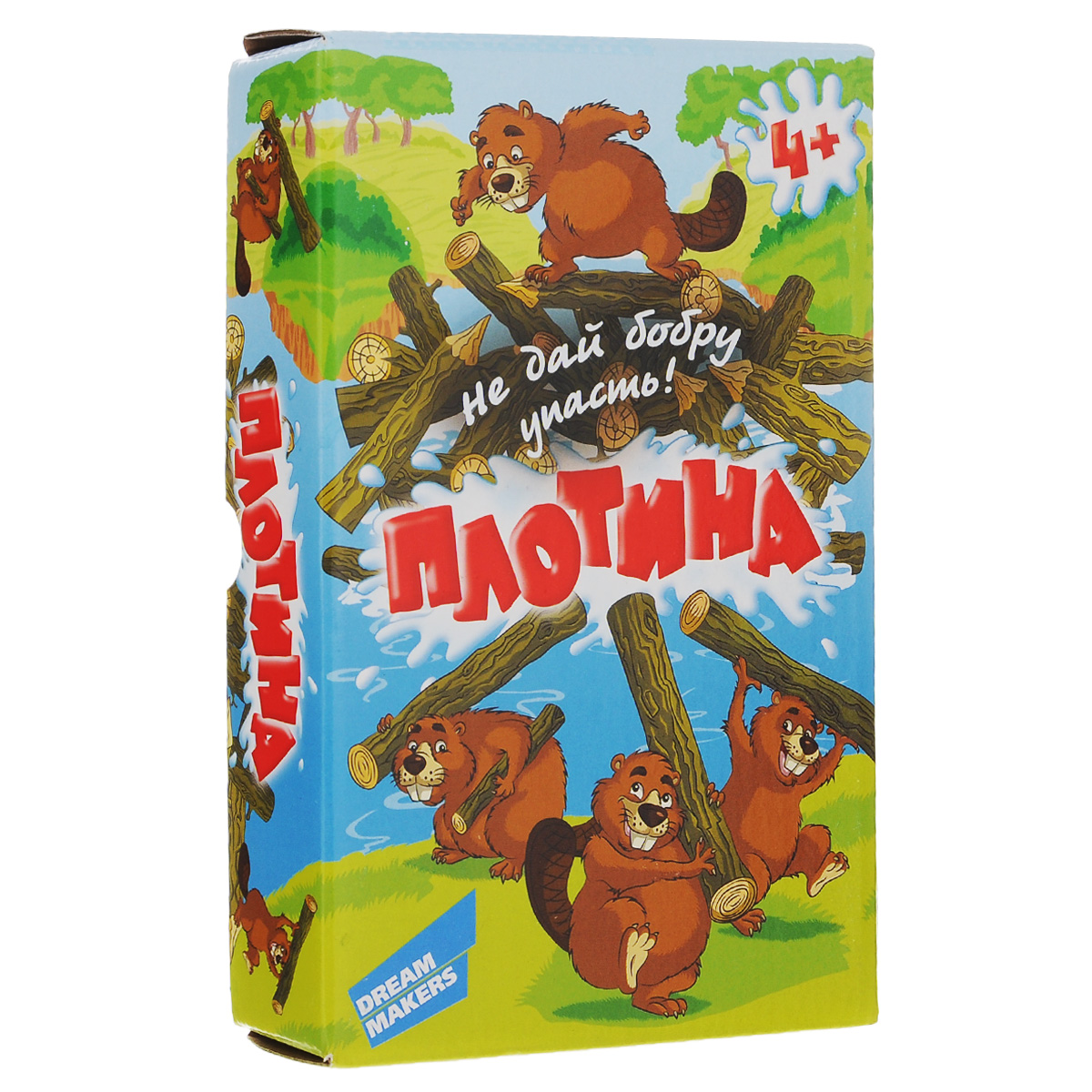 Настольная игра Dream Makers Плотина1314H Настольная игра Dream Makers Плотина1314HНастольная игра Dream Makers Плотина - это веселая детская игра для развития ловкости и координации. Из деревянных брёвнышек игроки строят плотину, на которую ставится фигурка бобра. Задача игроков, с помощью специальных палочек выталкивать брёвна так, чтобы бобёр не упал. Тот игрок, который окажется самым ловким и не уронит бобра, станет победителем. Время игры - 20 минут.