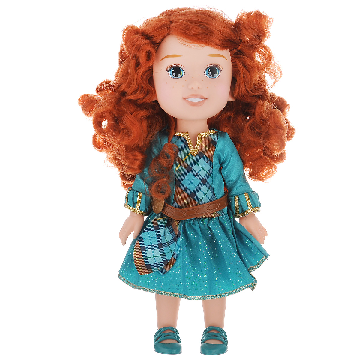 Disney Princess Кукла Малышка Мерида752990 Disney Princess Кукла Малышка Мерида752990Кукла Disney Princess Toddler Merida непременно понравится вашей дочурке. Кукла в виде принцессы Мериды выполнена из пластика и одета в прекрасное изумрудное платье, на ножках - зеленые туфельки. У куклы шикарные рыжие локоны, которые можно заплетать. Такая куколка очарует вас и вашу дочурку с первого взгляда! Ваша малышка с удовольствием будет играть с принцессой Меридой, проигрывая сюжеты из мультфильма или придумывая различные истории. Порадуйте свою дочурку таким замечательным подарком!