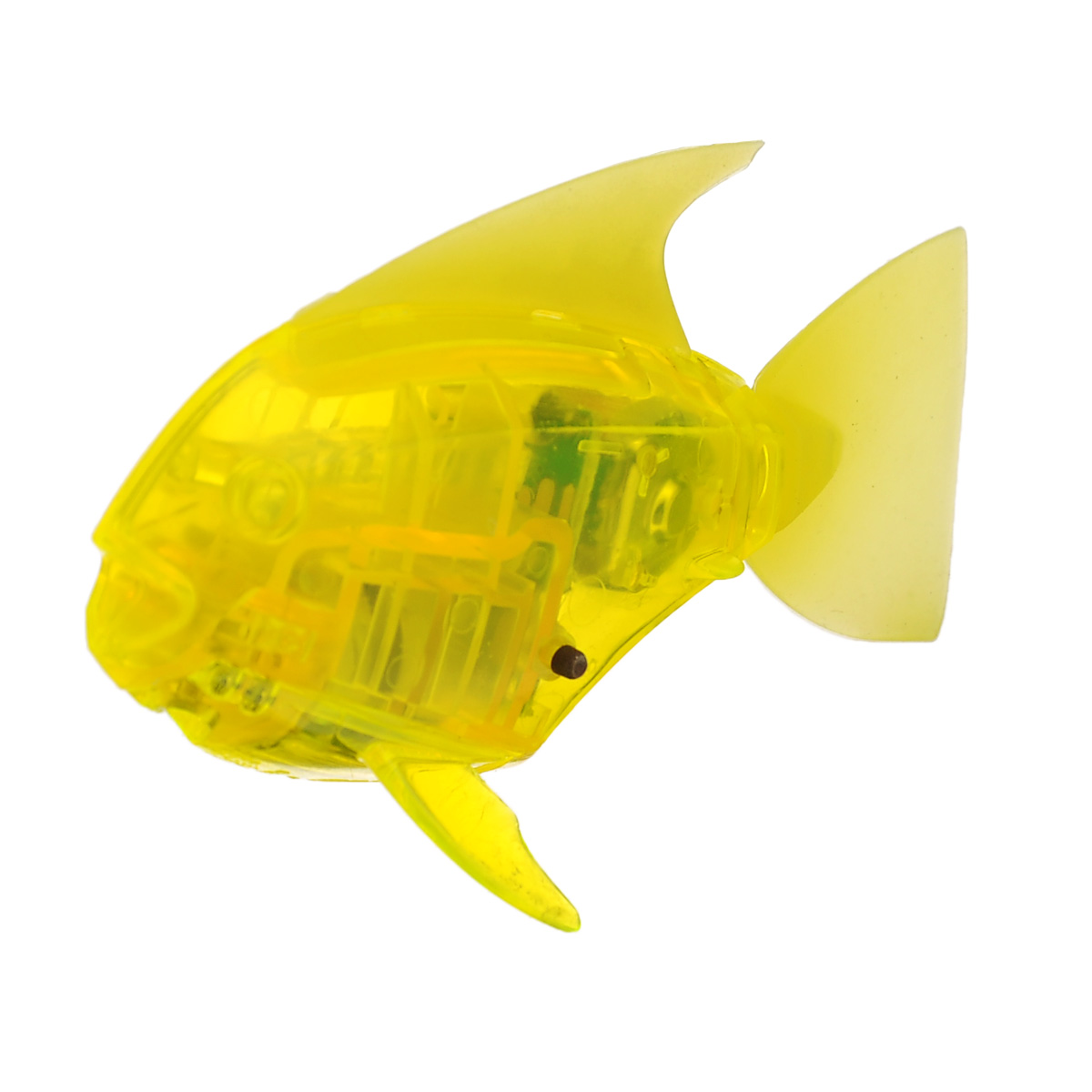 Микро-робот рыбка Hexbug Aquabot Angelfish, со световыми эффектами, цвет: желтый460-2976 Микро-робот рыбка Hexbug Aquabot Angelfish, со световыми эффектами, цвет: желтый460-2976Уникальный микро-робот рыбка Hexbug Aquabot Angelfish изготовлен из безопасного пластика и выполнен в виде забавной рыбки. Теперь микро-роботы осваивают и водные глубины! Микро-робот рыбка Hexbug Aquabot Angelfish плавает как настоящая рыба и непредсказуем в направлении движения. Опустите его в воду и он оживет! Если микро-робот замер, то достаточно просто всколыхнуть воду и он снова поплывёт. Вне воды микро-робот автоматически выключается. Но и это еще не все, теперь микро-роботы рыбки оснащены световыми эффектами! Для работы игрушки необходимы 2 батареи типа LR44 (в комплекте 2 демонстрационные и 2 запасные батареи).