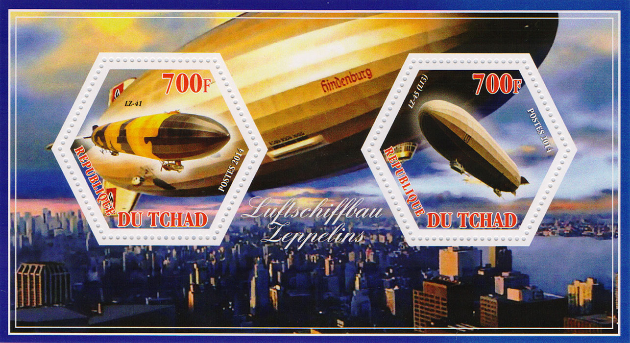 Почтовый блок Дирижабли. Воздушные корабли Цеппелина №3. Чад, 2014401306 Почтовый блок Дирижабли. Воздушные корабли Цеппелина №3. Чад, 2014401306Почтовый блок Дирижабли. Воздушные корабли Цеппелина №3. Чад, 2014. Размер блока: 8 х 14 см. Размер марок: 4 х 4.5 см. Сохранность хорошая.
