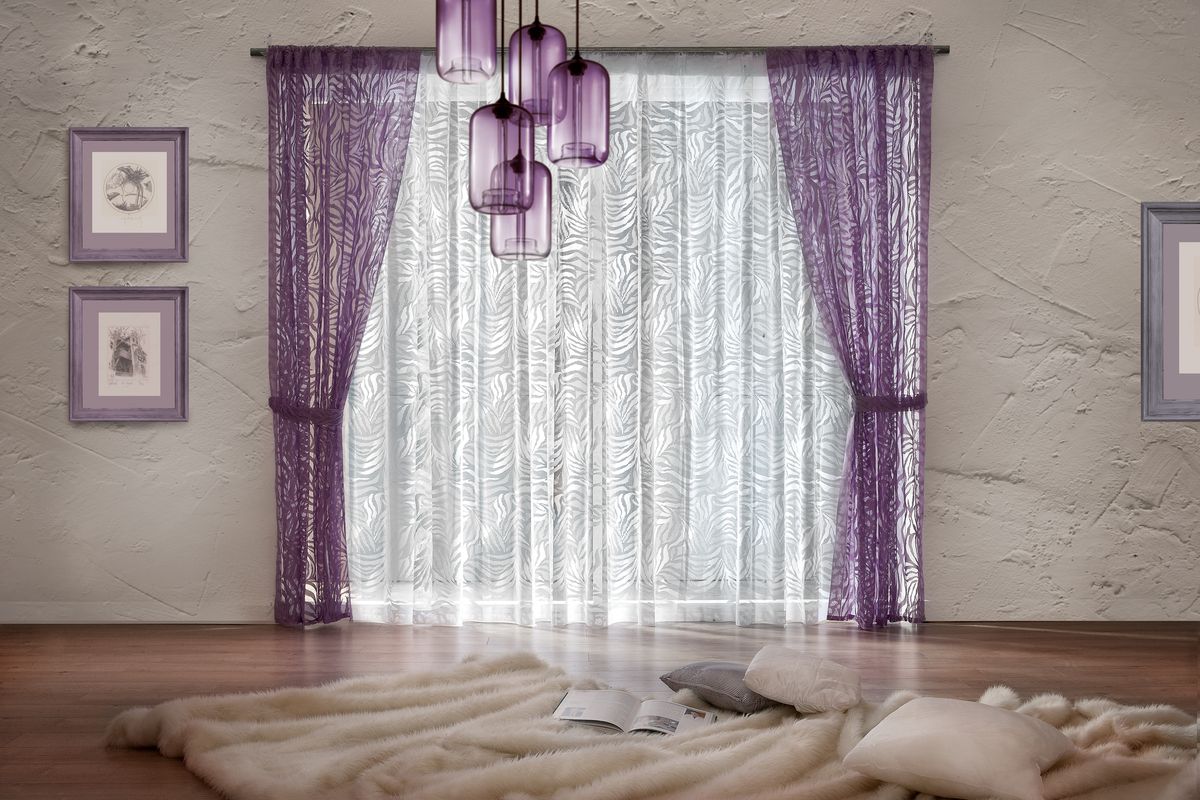 Комплект штор WISAN 400*250+140*250*2. 078W078W Комплект штор WISAN 400*250+140*250*2. 078W078WКомплект штор WISAN 400*250+140*250*2. 078W Материал: 100% п/э, размер: 400*250+140*250*2, цвет: сирень