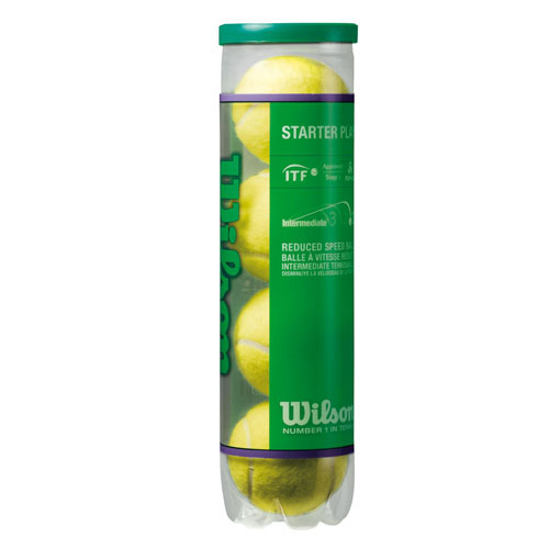 Мячи теннисные Wilson Starter Play Green, 4 штWRT137400 Мячи теннисные Wilson Starter Play Green, 4 штWRT137400Большие теннисные мячи Wilson Starter Play Green с низким давлением. Отскакивают на 25% медленнее стандартного теннисного мяча. Предназначены для 1-го зеленого уровня программы 10S. Мячи одобрены международной теннисной федерацией.