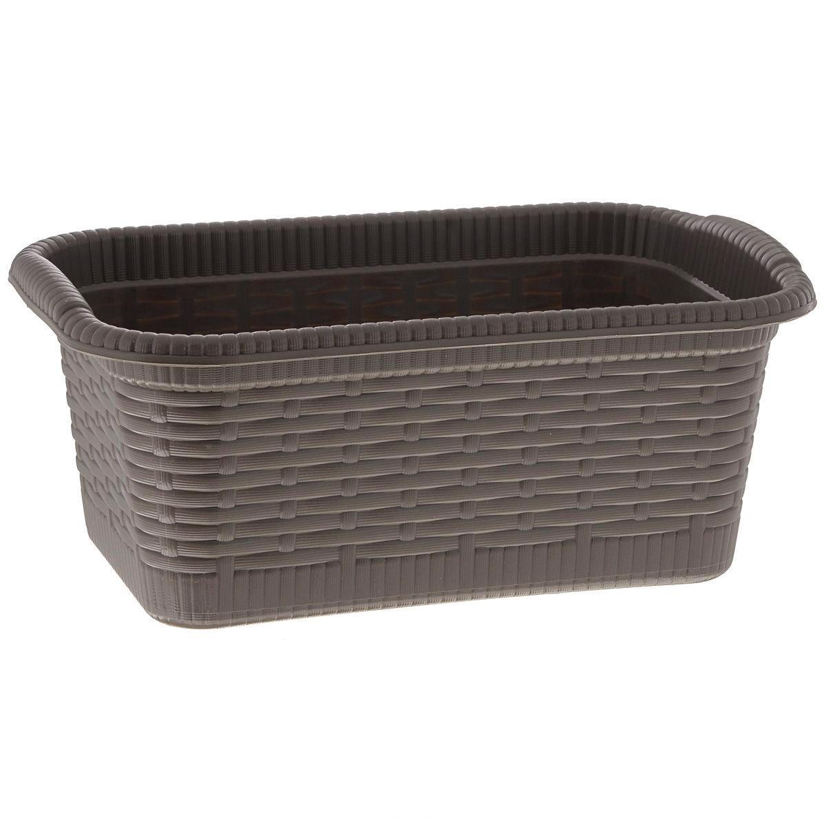 Корзина Gensini Rattan, цвет: коричневый, 3 л3322 Корзина Gensini Rattan, цвет: коричневый, 3 л3322Корзина Gensini Rattan, изготовленная из прочного пластика, предназначена для хранения мелочей в ванной, на кухне, даче или гараже. Легкая корзина со сплошным дном позволяет хранить мелкие вещи, исключая возможность их потери.