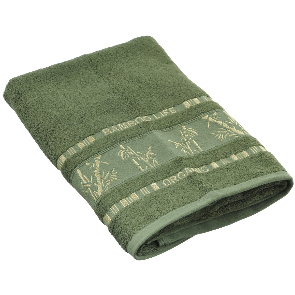 Полотенце Mariposa Bamboo, цвет: темно-зеленый, 70 см х 140 см50822 Полотенце Mariposa Bamboo, цвет: темно-зеленый, 70 см х 140 см50822Полотенце Mariposa Bamboo, изготовленное из 60% бамбука и 40% хлопка, подарит массу положительных эмоций и приятных ощущений. Полотенца из бамбука только издали похожи на обычные. На самом деле, при первом же прикосновении вы ощутите невероятную мягкость и шелковистость. Таким полотенцем не нужно вытираться - только коснитесь кожи - и ткань сама все впитает! Несмотря на богатую плотность и высокую петлю полотенца, оно быстро сохнет, остается легким даже при намокании. Полотенце оформлено изображением бамбука. Благородный тон создает уют и подчеркивает лучшие качества махровой ткани. Полотенце Mariposa Bamboo станет достойным выбором для вас и приятным подарком для ваших близких. Размер полотенца: 70 см х 140 см.