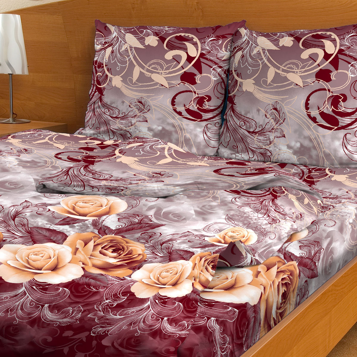 Комплект белья Letto, 2-спальное, наволочки 70х70, цвет: бордовый. В45-4В45-4 Комплект белья Letto, 2-спальное, наволочки 70х70, цвет: бордовый. В45-4В45-4Серия Letto «Традиция» выполнена из классической российской бязи, привычной для большинства российских покупательниц. Ткань плотная (125гр/м), используются современные устойчивые красители и в том числе технология с эффектом 3д. Традиционная российская бязь выгодно отличается от импортных аналогов по цене, при том, что сама ткань и толще, меньше сминается и служит намного дольше. Рекомендуется перед первым использованием постирать, но не пересушивать. Применение кондиционера при стирке сделает такое постельное белье мягче и комфортней. Пододеяльник на молнии. Обращаем внимание, что расцветка наволочек может отличаться от представленной на фото.
