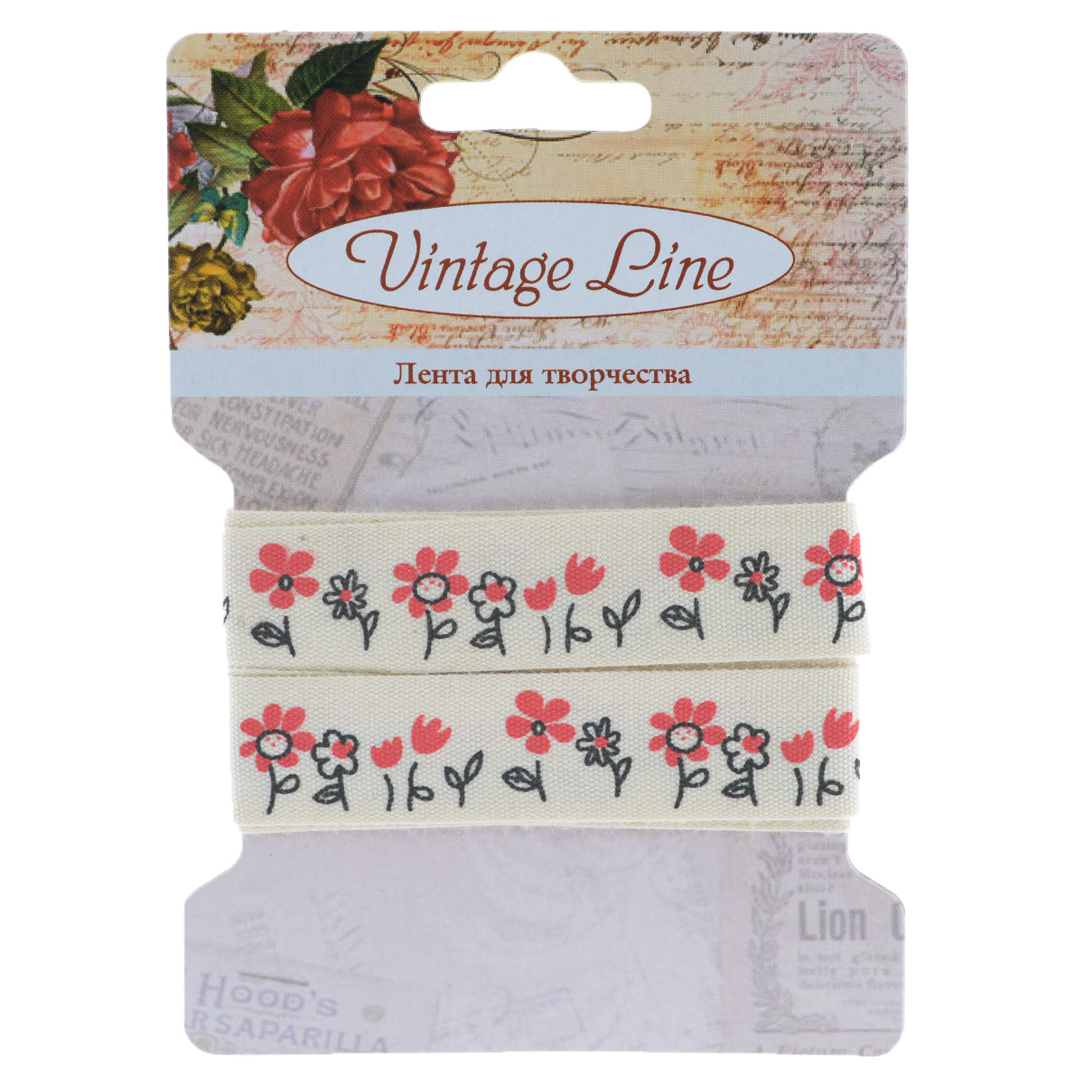 Лента декоративная Vintage Line, цвет: белый, ширина 1,6 см, длина 1 м. 77092667709266 Лента декоративная Vintage Line, цвет: белый, ширина 1,6 см, длина 1 м. 77092667709266Декоративная лента Vintage Line выполнена из текстиля и оформлена изображением цветов. Такая лента идеально подойдет для оформления различных творческих работ таких, как скрапбукинг, аппликация, декор коробок и открыток и многое другое. Лента наивысшего качества практична в использовании. Она станет незаменимым элементом в создании рукотворного шедевра. Ширина: 1,6 см. Длина: 1 м.