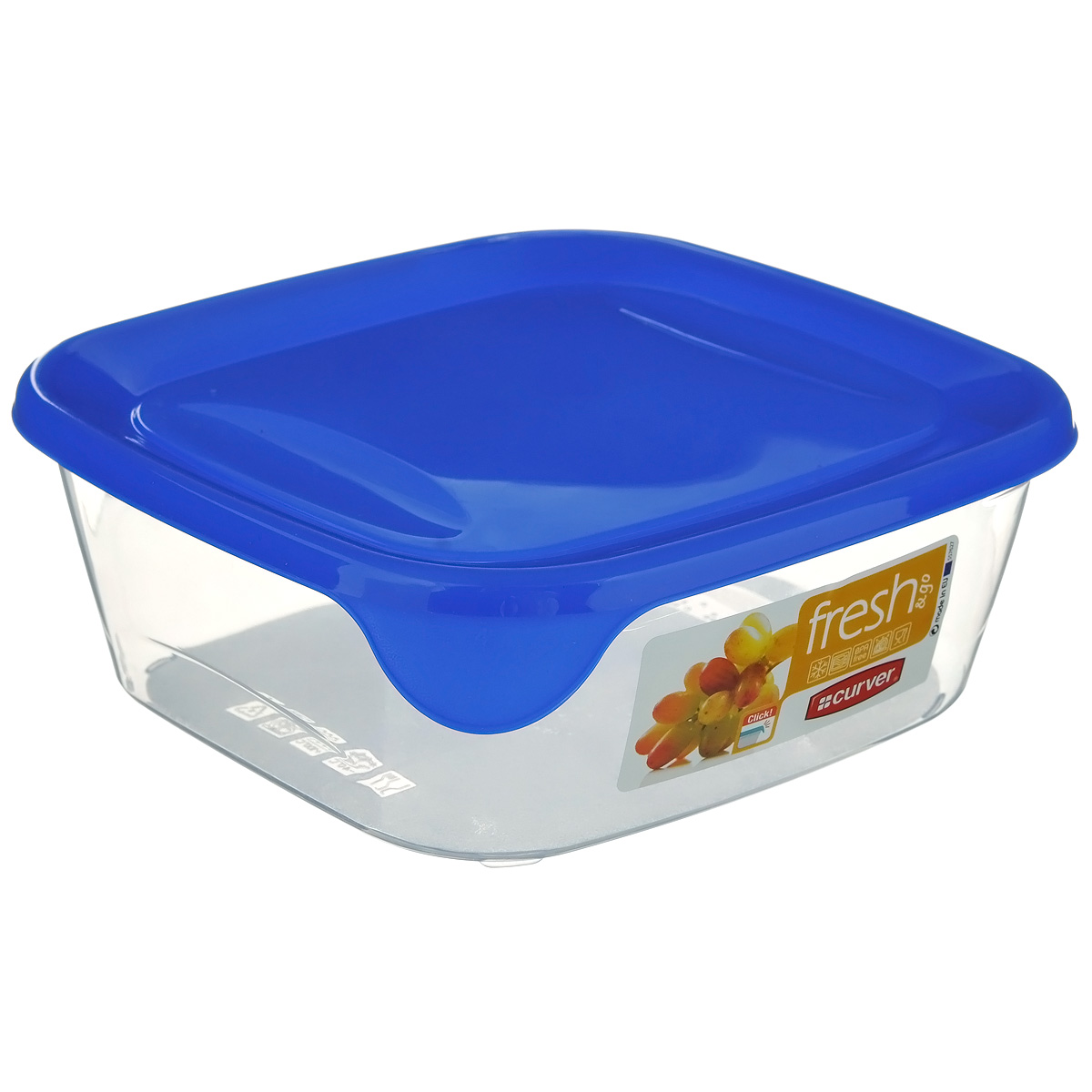 Емкость для заморозки и СВЧ Curver Fresh & Go, цвет: синий, 0,25 л00557-139-01 Емкость для заморозки и СВЧ Curver Fresh & Go, цвет: синий, 0,25 л00557-139-01Квадратная емкость для заморозки и СВЧ Curver изготовлена из высококачественного пищевого пластика (BPA free), который выдерживает температуру от -40°С до +100°С. Стенки емкости прозрачные, а крышка цветная. Она плотно закрывается, дольше сохраняя продукты свежими и вкусными. Емкость удобно брать с собой на работу, учебу, пикник или просто использовать для хранения пищи в холодильнике. Можно использовать в микроволновой печи и для заморозки в морозильной камере. Можно мыть в посудомоечной машине.