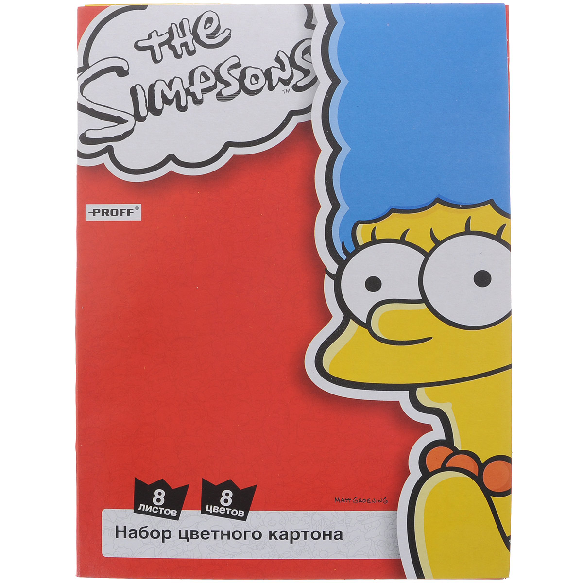 Набор цветного картона The Simpsons, 8 листовSI15-CCS08 Набор цветного картона The Simpsons, 8 листовSI15-CCS08Набор цветного картона Proff The Simpsons прекрасно выполненный, замечательный набор для детского творчества Набор позволит создавать всевозможные аппликации и поделки. Набор состоит из картона желтого, черного, зеленого, белого, красного, синего, оранжевого и малинового цветов. Создание поделок из цветного картона позволяет ребенку развивать творческие способности, кроме того, это увлекательный досуг. Творите вместе с Proff!