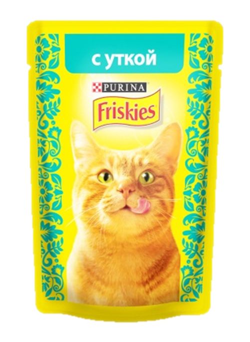 Консервы для кошек Friskies, с уткой, 85 г12261815 Консервы для кошек Friskies, с уткой, 85 г12261815Консервы для кошек Friskies приготовлены из тщательно отобранных ингредиентов для того, чтобы ваша кошка получала только лучшее. Консервы содержат качественный белок, витамины, минералы и другие вкусные и полезные компоненты. Такой корм является полнорационным и сбалансированным питанием на каждый день. Корм Friskies специально приготовлен, чтобы обеспечивать вашу кошку основными питательными веществами для поддержания ее здоровья и счастья каждый день. Состав: мясо и продукты переработки мяса (из которых утки 4%), злаки, минеральные вещества, сахара, витамины. Пищевая ценность: влага 84%, белок 6,5%, жир 2,5%, сырая зола 2%, сырая клетчатка 0,1%, линолевая кислота (омега 6 жирные кислоты) 0,4%. Добавки: витамин А 620 МЕ/кг, витамин D3 90 МЕ/кг, железо 7,2 мг/кг, йод 0,18 мг/кг, медь 0,6 мг/кг, марганец 1,4 мг/кг, цинк 13 мг/кг, таурин 390 мг/кг. Товар сертифицирован.