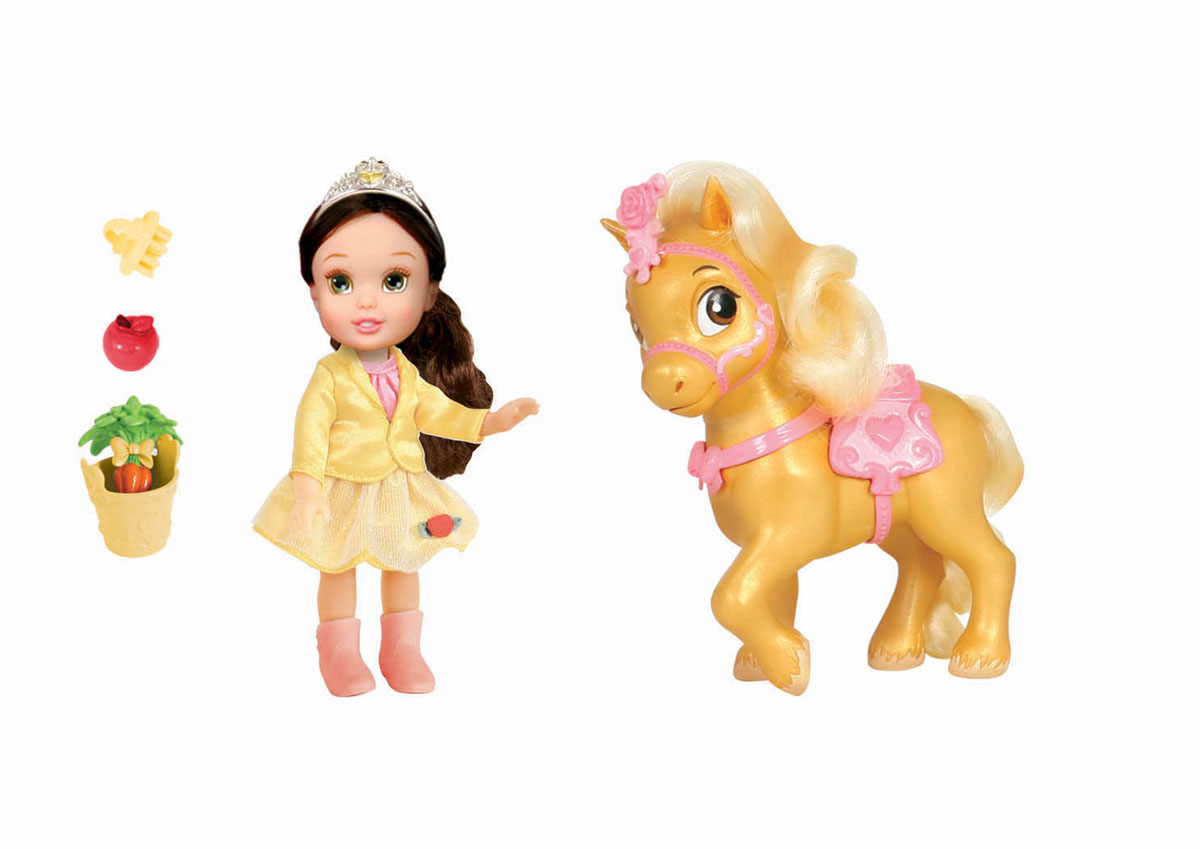 Disney Princess Игровой набор с мини-куклой Малышка и конь755060 Disney Princess Игровой набор с мини-куклой Малышка и конь755060Кукла Disney Princess Малышка - прекрасная принцесса, которая обязательно понравится вашей дочурке. В ассортименте Золушка, Рапунцель, Мерида и Белль. Туловище куклы выполнено из высококачественного пластика; голова, ручки и ножки подвижны. Принцесса одета в красивый наряд, на ножках сапожки. Кукла имеет длинные мягкие волосы, которые можно заплетать в различные прически. На голове королевская тиара. У принцессы есть своя лошадка, на которой она в любой момент может прокатиться. У лошадки красивая густая грива, которую нужно расчесывать с помощью специального гребешка. Яркая сбруя и седло подходят по тону к наряду принцессы. В комплекте есть специальная еда для лошадки - морковка и яблоко в небольшом ведерке. Такая куколка очарует вас и вашу дочурку с первого взгляда! Ваша малышка с удовольствием будет играть с принцессой, проигрывая сюжеты из мультфильма или придумывая различные истории. Порадуйте свою дочурку таким замечательным подарком! ...