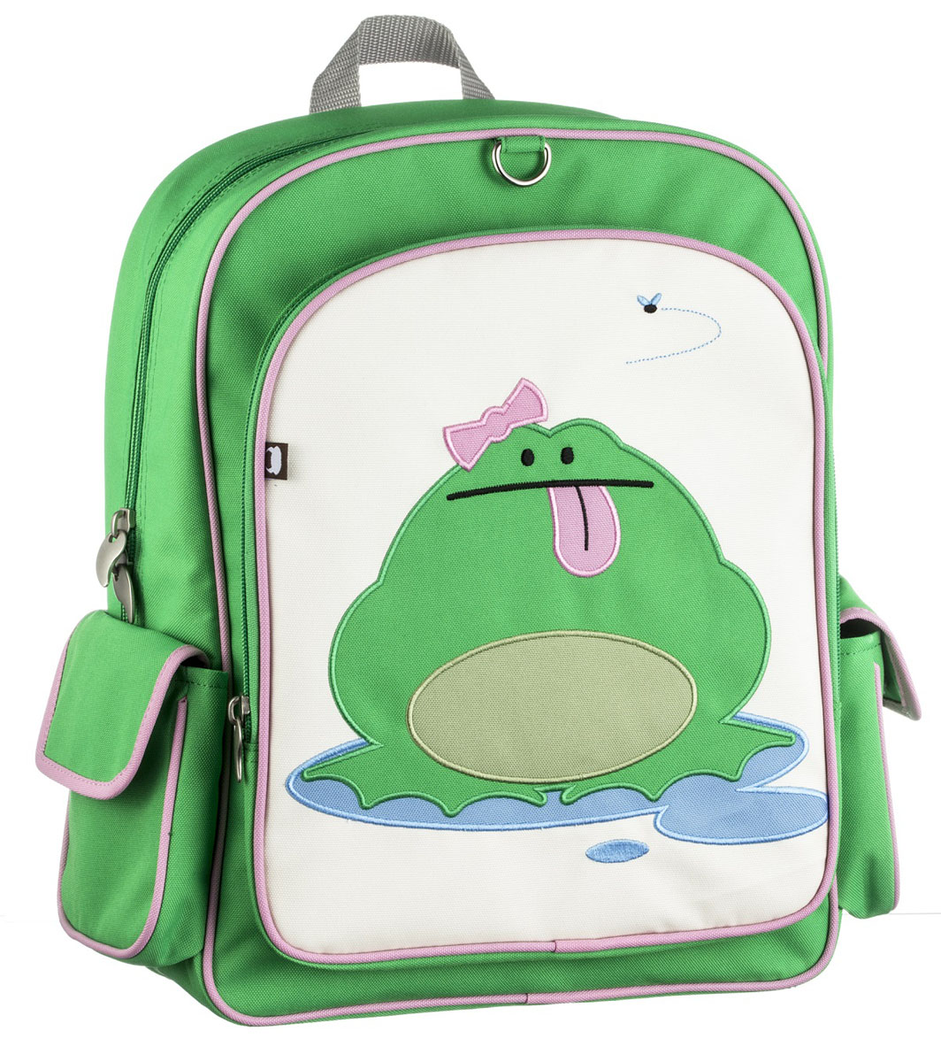 Рюкзак детский Beatrix Big Kid Katarina-Frog, цвет: розовый, молочный, зеленыйAP-7529-20 Рюкзак детский Beatrix Big Kid Katarina-Frog, цвет: розовый, молочный, зеленыйAP-7529-20Рюкзак Beatrix Katarina-Frog изготовлен из износоустойчивого нейлона ярких расцветок. Рюкзак оформлен вышитой аппликацией с изображением забавного животного. Рюкзак состоит из вместительного отделения, закрывающегося на застежку-молнию с двумя бегунками. Бегунки застежки дополнены металлическими держателями. На лицевой стороне рюкзака один большой накладной карманом на молнии. Внутри отделения находится дополнительный кармашек на застежке-молнии. На задней стенке рюкзака имеется нашивка, на которой можно указать данные владельца. По бокам рюкзака имеются два накладных кармашка, закрывающихся на клапан с липучкой. Мягкие широкие лямки позволяют легко и быстро отрегулировать рюкзак в соответствии с ростом. Спинка рюкзака и лямки прошиты для дополнительного комфорта при эксплуатации. Рюкзак оснащен удобной текстильной ручкой для переноски в руке. Достаточно вместительный для того, чтобы в них поместились учебники, ноутбук, школьный завтрак и остальной арсенал школьника....