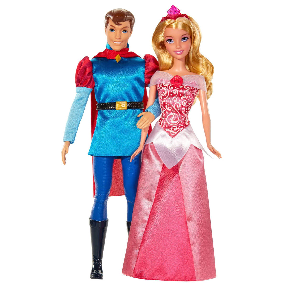 Disney Princess Игровой набор с куклами Спящая красавица и принц ФилиппBMB71 Disney Princess Игровой набор с куклами Спящая красавица и принц ФилиппBMB71Набор кукол Disney Princess Спящая красавица и принц Филипп поможет вашей малышке окунуться в сказочный мир. В набор входят две очаровательные куколки, выполненные в виде главных героев мультфильма Спящая красавица - принцессы Авроры и принца Филиппа. Принцесса одета в шикарное длинное платье, а на голове - очаровательная диадема. Принц одет в красивый костюм с яркой накидкой и ремнем, а на ногах - длинные сапоги. Ваша малышка с удовольствием будет играть с этим набором, проигрывая сюжеты из мультфильма или придумывая различные истории.