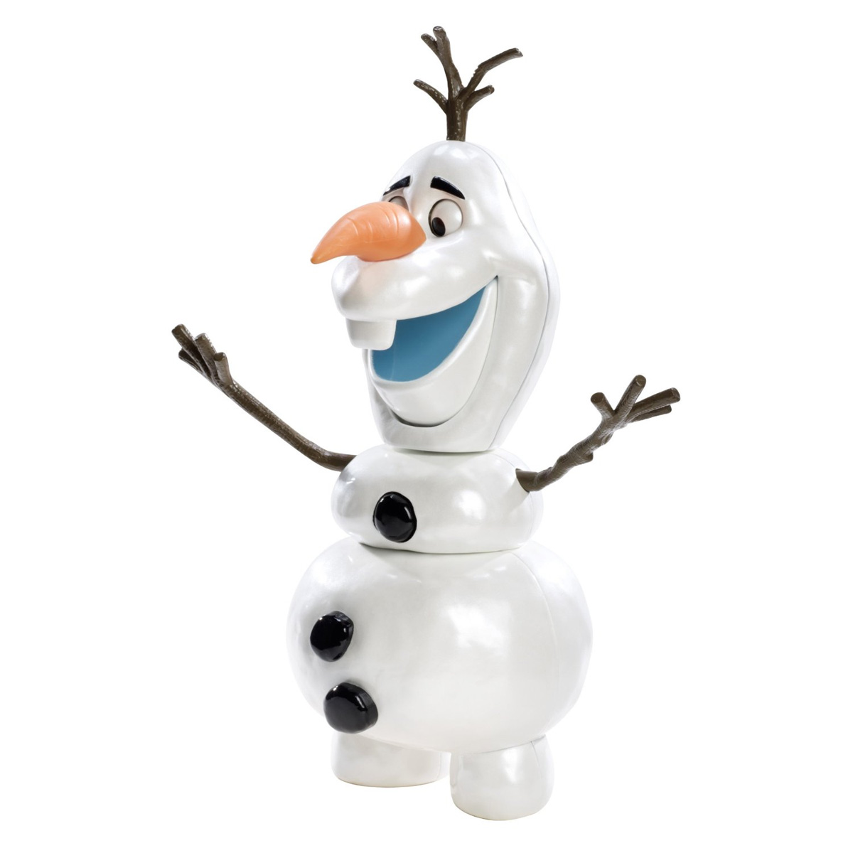 Disney Frozen Кукла-снеговик Холодное сердце ОлафCBH61 Disney Frozen Кукла-снеговик Холодное сердце ОлафCBH61Кукла-снеговик Disney Frozen Холодное сердце: Олаф станет отличным подарком для поклонника знаменитого мультфильма Холодное сердце. Игрушка выполнена из прочного безопасного пластика в виде забавного снеговика Олафа. Игрушка в точности копирует черты оригинального диснеевского персонажа. Голова Олафа отделяется от туловища, а выражение его лица может меняться, если нажать веточку на его голове: снеговик закроет и тут же откроет рот, а его глазки изменят выражение. С такой игрушкой ваш ребенок весело проведет время, играя и выдумывая различные истории.