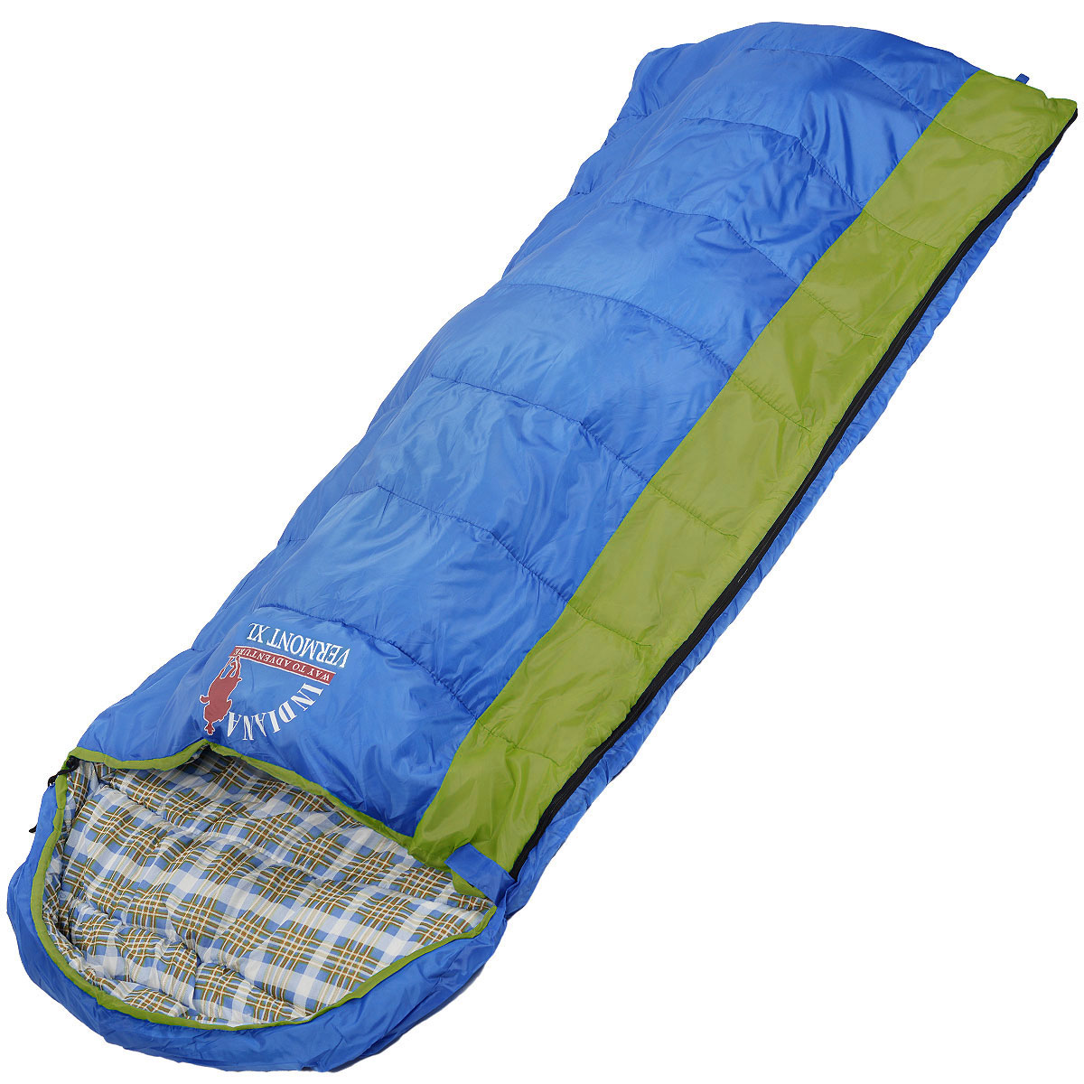 Мешок спальный Indiana Vermont Xl, правосторонняя молния, 185 см х 95 см360700036 Мешок спальный Indiana Vermont Xl, правосторонняя молния, 185 см х 95 см360700036Самый популярный трехсезонный спальник-одеяло с подголовником, предназначен для комфортного сна даже в холодное время года. Спальный мешок Indiana Vermont Xl не только убережет вас от холода, но и, благодаря увеличенным размерам, обеспечит максимально комфортные условия для вашего сна. Разъемная молния позволяет состыковать два спальника в один большой.
