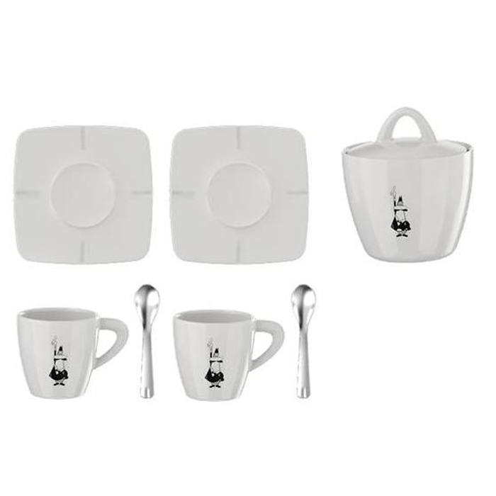 Набор посуды Bialetti Porcelain gift box 7 pcs98920080 Набор посуды Bialetti Porcelain gift box 7 pcs98920080Набор посуды Bialetti Porcelain gift box 7 pcs Объем чашек 70 мл.