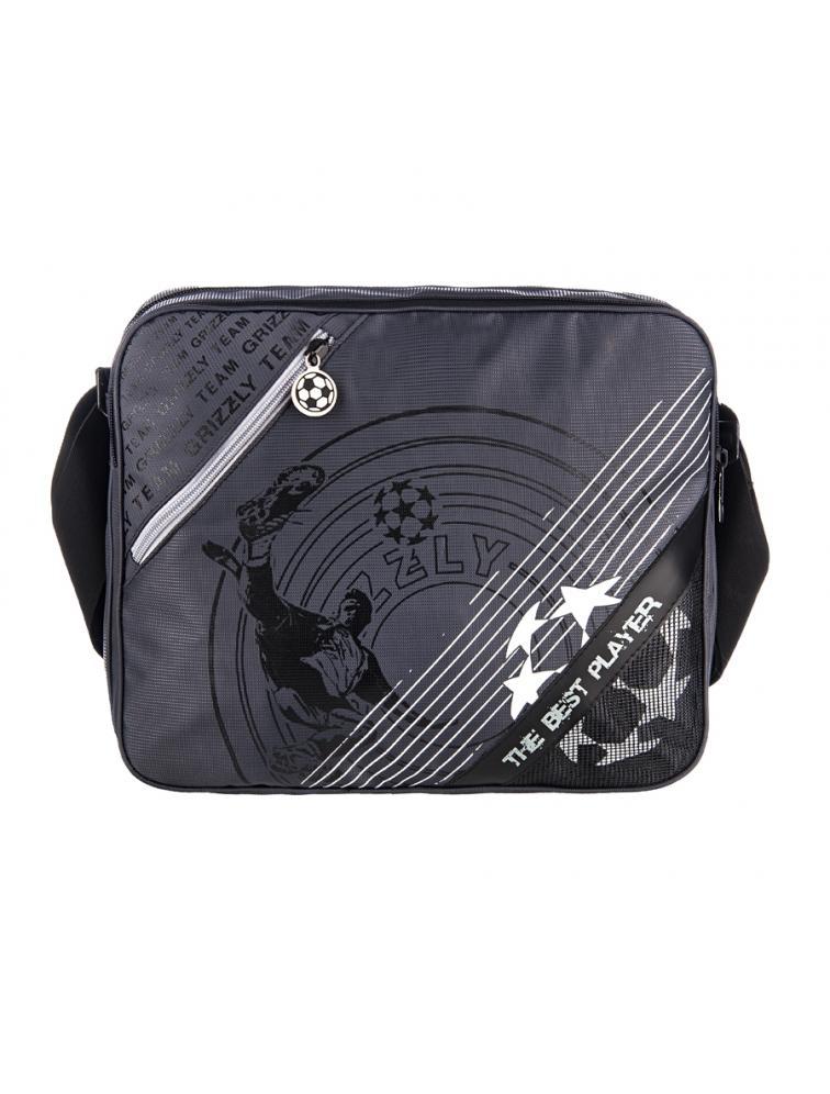 Grizzly MM-407-3 Сумка молодежная 4 темно-серыйММ-407-3/4 Grizzly MM-407-3 Сумка молодежная 4 темно-серыйММ-407-3/4Сумка молодежная наплечная с двумя отделениями на молнии, передним, задним и внутренними карманами на молнии и регулируемым ремнем.
