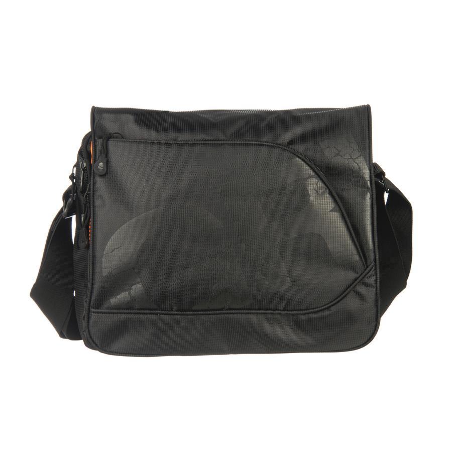 Grizzly MM-423-2 Сумка молодежная 4 черныйММ-423-2/4 Grizzly MM-423-2 Сумка молодежная 4 черныйММ-423-2/4Молодежная сумка с клапаном, застегивающимся на липучки, с двумя отделениями, застегивающимися на молнии. На сумке имеются множество карманов, на клапане, на передней и задней стенках и внутри сумки. Имеется регулируемый ремень и ручка для переноски.