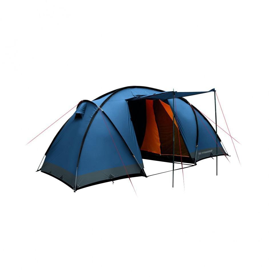 Палатка четырехместная Trimm COMFORT II 4, цвет: синийR36953 Палатка четырехместная Trimm COMFORT II 4, цвет: синийR36953Палатка Trimm COMFORT II – вместительная туристическая палатка серии Family с внешним тентом синего цвета. Прекрасный выбор для большой компании, любящей активный отдых на природе и обожающей длительные походы, рыбную ловлю в любое время, кроме зимы. Палатка COMFORT II от чешского производителя Trimm относится к серии Family. Изделия этой серии удовлетворят самым высоким требованиям к комфорту и безопасности во время пребывания на природе, даже если отдых планируется длительным. Отличительная черта данной модели – две «спальни», уникальная система крепления каркаса из 4 дуг и наличие большого тамбура, а также возможность создания навеса с помощью подпорки входного элемента палатки. В каждой спальне могут с комфортом разместиться по 2 человека, если же немного потесниться, то можно найти место и для третьего. Таким образом, общее число мест в палатке составляет 4, но можно увеличить это количество и до 6.