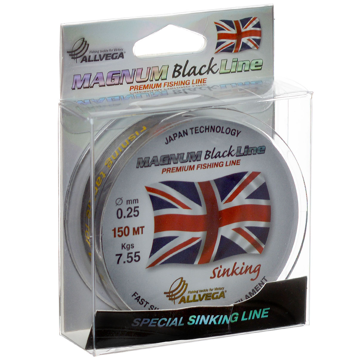 Леска Allvega Magnum Black, цвет: черный, 150 м, 0,25 мм, 7,55 кг39930 Леска Allvega Magnum Black, цвет: черный, 150 м, 0,25 мм, 7,55 кг39930Специальная тонущая леска Allvega Magnum Black. Темный цвет, способность быстро тонуть, отсутствие механической памяти, жесткость, устойчивость к частым перезабросам и внешним механическим воздействиям, делают эту леску незаменимой для поплавочной ловли дальним забросом. Однако, ее физические свойства позволяют с успехом ловить не только на поплавочную снасть, но и на фидер, донки всех видов, а так же использовать ее при подледной ловле в зимней поплавочной удочке.