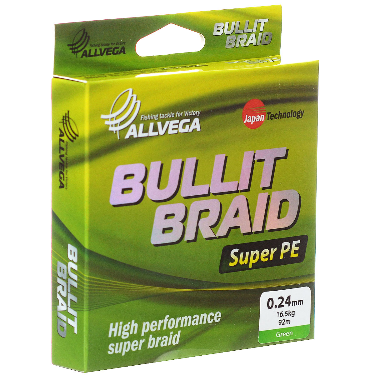 Леска плетеная Allvega Bullit Braid, цвет: темно-зеленый, 92 м, 0,24 мм, 16,5 кг21425 Леска плетеная Allvega Bullit Braid, цвет: темно-зеленый, 92 м, 0,24 мм, 16,5 кг21425Леска Allvega Bullit Braid с гладкой поверхностью и одинаковым сечением по всей длине обладает высокой износостойкостью. Благодаря микроволокнам полиэтилена (Super PE) леска имеет очень плотное плетение и не впитывает воду. Леску Allvega Bullit Braid можно применять в любых типах водоемов. Особенности: повышенная износостойкость; высокая чувствительность - коэффициент растяжения близок к нулю; отсутствует память; идеально гладкая поверхность позволяет увеличить дальность забросов; высокая прочность шнура на узлах.