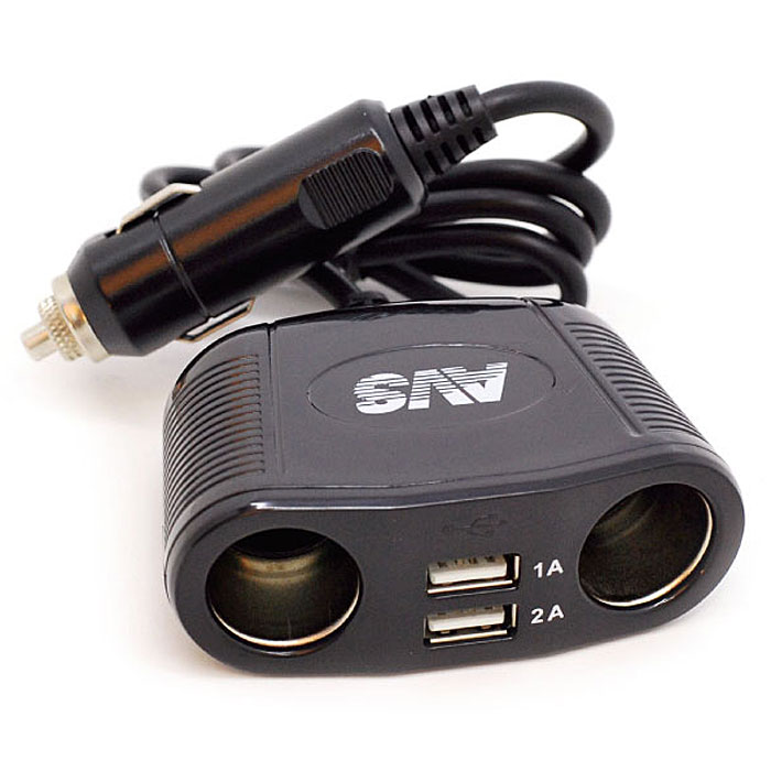 Разветвитель прикуривателя AVS 12/24 (на 2 выхода+2USB) CS220U43263 Разветвитель прикуривателя AVS 12/24 (на 2 выхода+2USB) CS220U43263Питание: 12/24 В Возможность подключения двух приборов и 2 USB устройства (2000 мА и 1000 мА) Изготовлен из высокопрочного тугоплавкого пластика Светодиодный индикатор сети Универсален для всех автомобилей