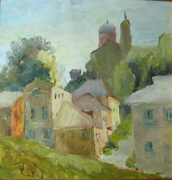 Картина Торжок. Масло, холст, 30х30 см, автор Светлана СергееваП6 (30х30) Картина Торжок. Масло, холст, 30х30 см, автор Светлана СергееваП6 (30х30)Картина Торжок подойдет любому интерьеру. Этюд. Крыши города Торжок. Работа написана маслом по холсту. Ее можно повесить как на кухне, так и в гостиной, дома или на даче и даже в офисе.