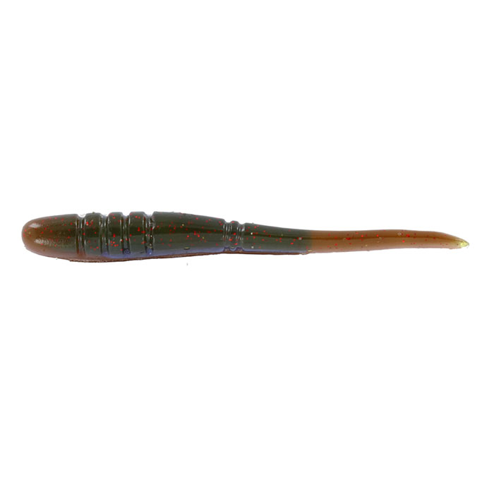 Приманка для рыбы Tsuribito-Jackson "Слизень", цвет: зеленый, коричневый, 7,6 см, 6 шт