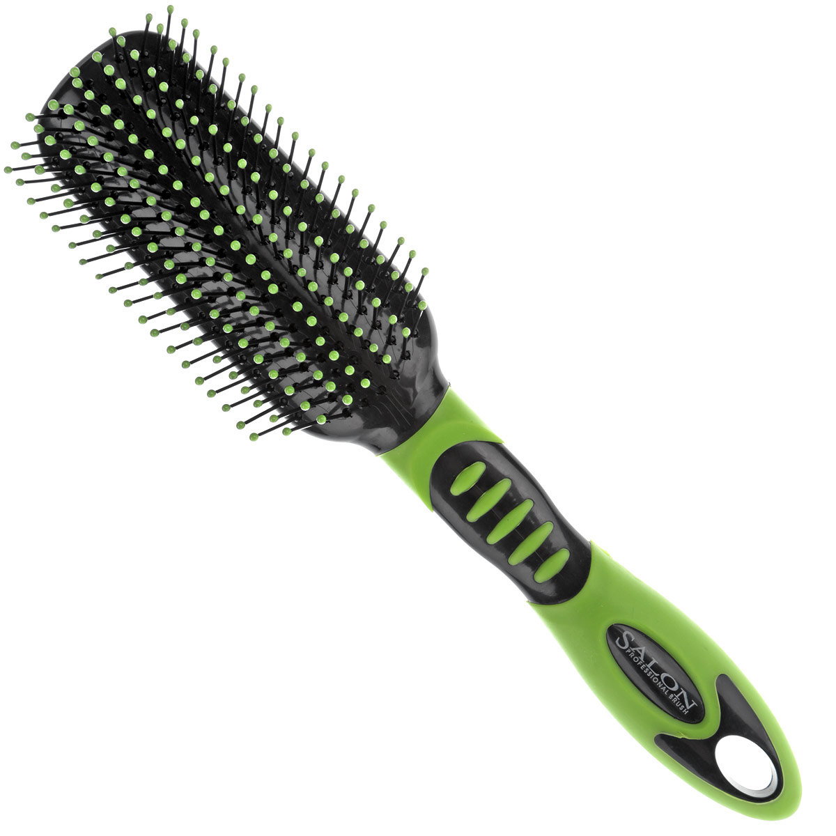 Щетка массажная Solinberg Salon Professional, цвет: салатовый, 23 см335-18020RP салатовый Щетка массажная Solinberg Salon Professional, цвет: салатовый, 23 см335-18020RP салатовыйМассажная расческа Salon Professional выполнена из термостойкого пластика с пластиковыми антистатическими зубцами и предназначена для расчесывания волос, массажа головы. Подходит для расчесывания и сушки феном средних и длинных волос. Оригинальный и яркий дизайн подчеркнет вашу индивидуальность. Высота зубца: 2 см.