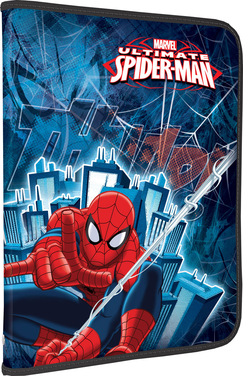 Папка для труда Spider-Man, цвет: синий, красный. Формат А4SMCB-US1-PTRA4 Папка для труда Spider-Man, цвет: синий, красный. Формат А4SMCB-US1-PTRA4Папка для труда Spider-Man предназначена для хранения тетрадей, рисунков и прочих бумаг формата А4, а также ручек, карандашей, ластиков и точилок. Внутри находится одно большое отделение с дополнительным вкладышем, содержащим фиксаторы для школьных принадлежностей и фиксатор для тетрадей. Папка выполнена из прочного полипропилена и оформлена ярким изображением Человека-Паука, героя одноименного комикса. Надежная круговая застежка-молния обеспечивает максимальный комфорт в использовании изделия, позволяя быстро открыть и закрыть папку.