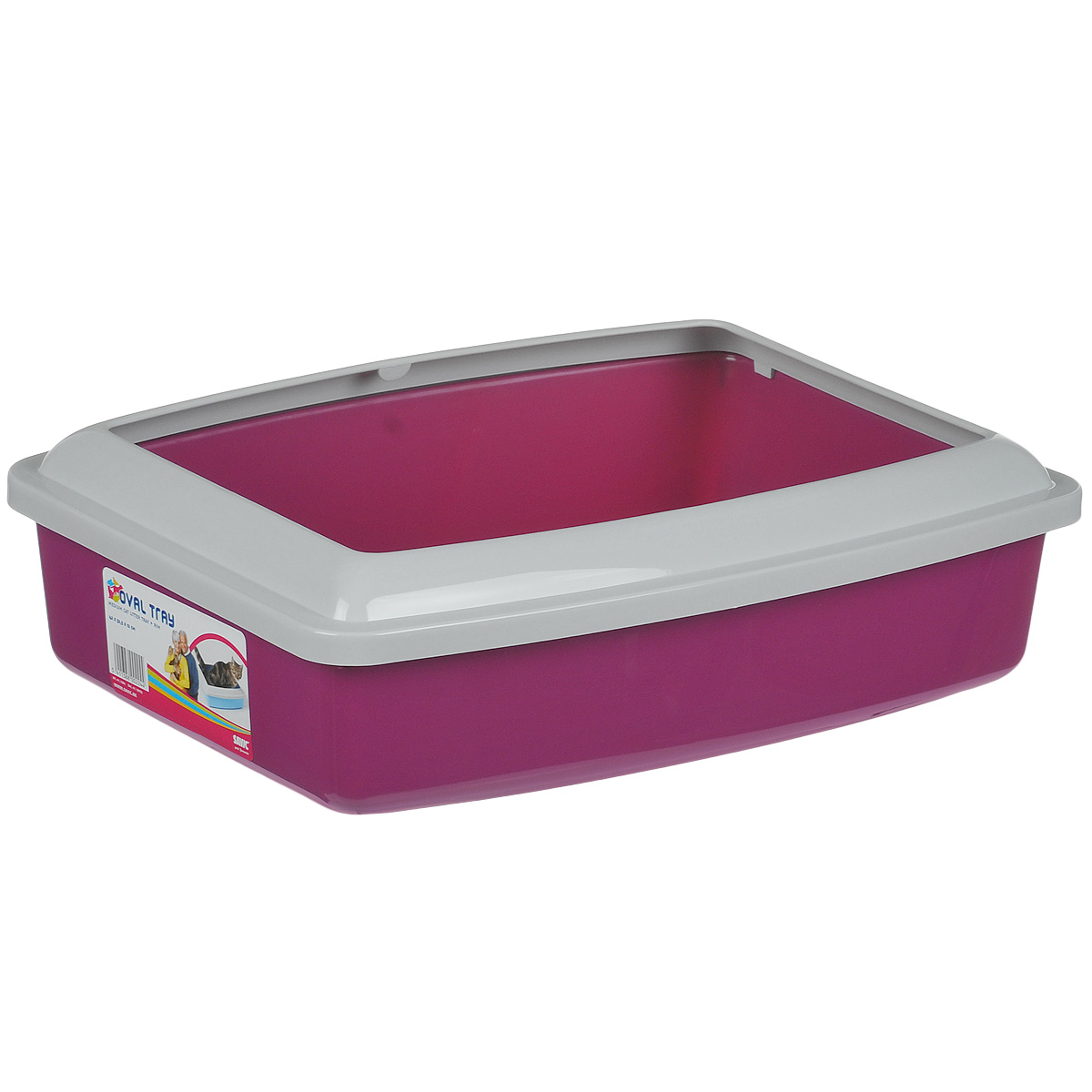 Туалет для кошек Savic Oval Trey Medium, с бортом, цвет: малиновый, 42 см х 33 см14208(0224) Туалет для кошек Savic Oval Trey Medium, с бортом, цвет: малиновый, 42 см х 33 см14208(0224)Туалет для кошек Savic Oval Trey Medium изготовлен из качественного прочного пластика. Высокий цветной борт, прикрепленный по периметру лотка, удобно защелкивается и предотвращает разбрасывание наполнителя. Это самый простой в употреблении предмет обихода для кошек и котов.