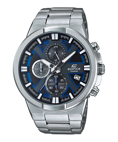 Часы мужские наручные CASIO EDIFICE, цвет: стальной, синий. EFR-544D-1A2EFR-544D-1A2 Часы мужские наручные CASIO EDIFICE, цвет: стальной, синий. EFR-544D-1A2EFR-544D-1A2Стильные мужские часы CASIO EDIFICE выполнены из нержавеющей стали, минерального стекла. Циферблат изделия дополнен сверхяркой подсветкой, при нажатии на кнопку подсветки экран ярко освещается в ультрамодный цвет, символикой бренда. Часы оснащены полированным ударостойким корпусом, устойчивым к царапинам минеральным стеклом, секундомером, а также степенью влагозащиты 10 atm и тремя дополнительными циферблатами, индикатором даты. Изделие дополнено браслетом из нержавеющей стали, позволяющим максимально комфортно и быстро снимать и одевать часы при помощи застежки-клипсы. Часы поставляются в фирменной упаковке. Часы CASIO EDIFICE подчеркнут мужской характер и отменное чувство стиля у их обладателя.