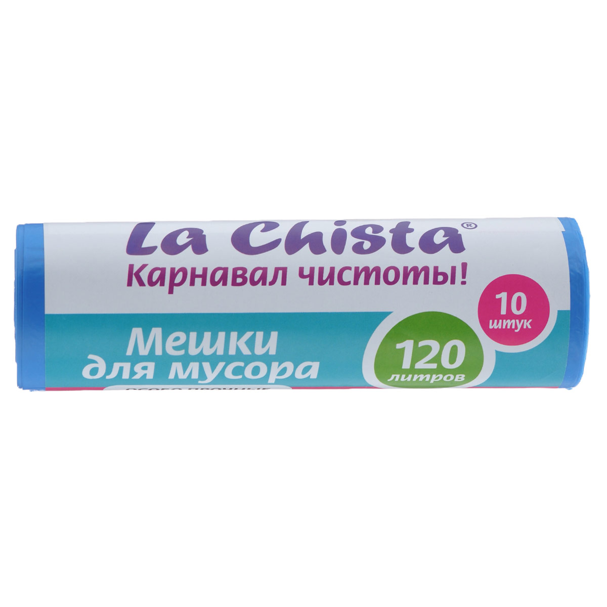 Мешки для мусора La Chista, цвет: синий, 120 л, 10 шт870283 Мешки для мусора La Chista, цвет: синий, 120 л, 10 шт870283Мешки для мусора La Chista, выполненные из высокопрочного и эластичного полиэтилена, обеспечивают чистоту и гигиену в квартире. Благодаря наличию прочного шва, не пропускают влагу и запахи. Они удобны для сбора и удаления мусора, занимают мало места, практичны в использовании. Широко применяются в быту и на производстве. Комплектация: 10 шт.