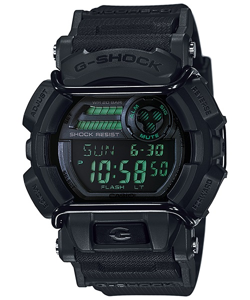 Часы мужские наручные Casio G-SHOCK, цвет: черный. GD-400MB-1EGD-400MB-1E Часы мужские наручные Casio G-SHOCK, цвет: черный. GD-400MB-1EGD-400MB-1EСтильные мужские часы Casio G-SHOCK выполнены из полимерных материалов и минерального стекла. Изделие дополнено светодиодной подсветкой высокой яркости, корпус часов оформлен символикой бренда. В часах предусмотрен цифровой отсчет времени. Часы оснащены функцией мирового времени, которая позволяет мгновенно выяснять текущее время. Часы могут быть настроены на подачу тонального или светового сигнала при наступлении выставленного времени. Функция таймера позволит обеспечить обратный отсчет времени, начиная с выставленного и подачу тонального или светового сигнала, когда отсчет доходит до нуля. Функция секундомера позволит замерять прошедшее время в пределах тысячи часов с точностью 1/100 секунды, предусмотрен будильник. Степень влагозащиты 20 atm. Изделие дополнено ремешком из полимерного материала, который обладает антибактериальными и запахоустойчивыми свойствами. Ремешок застегивается на пряжку, позволяющую максимально комфортно и быстро снимать и одевать часы. Часы...