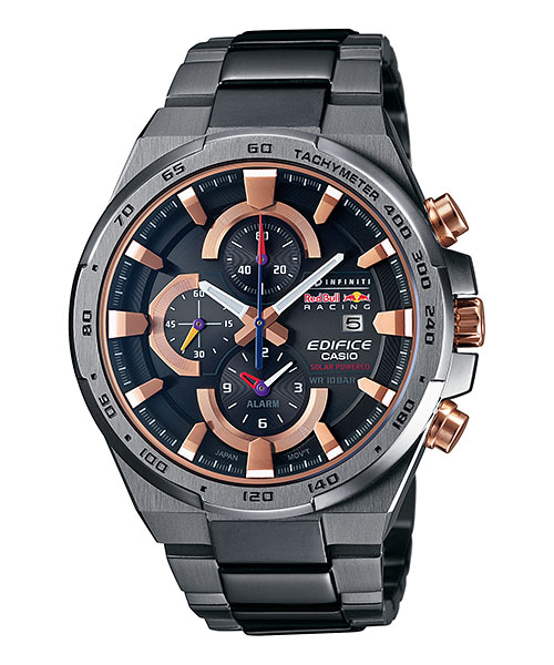 Часы мужские наручные Casio, цвет: мокрый асфальт, розовое золото. EFR-541SBRB-1AEFR-541SBRB-1A Часы мужские наручные Casio, цвет: мокрый асфальт, розовое золото. EFR-541SBRB-1AEFR-541SBRB-1AСтильные мужские часы Casio EDIFICE выполнены из нержавеющей стали и минерального стекла. Изделие оформлено символикой бренда. В часах предусмотрен аналоговый отсчет времени. Функция мирового времени позволяет мгновенно выяснять текущее время в любой точке земного шара. Функция секундомера позволит замерять прошедшее время в пределах тысячи часов с точностью 1/100 секунды, предусмотрен будильник. Степень влагозащиты 10 atm. Изделие дополнено стальным браслетом, который застегивается замок-клипсу, позволяющий максимально комфортно и быстро снимать и одевать часы. Часы поставляются в фирменной упаковке. Многофункциональные часы Casio EDIFICE подчеркнут мужской характер и отменное чувство стиля у их обладателя.