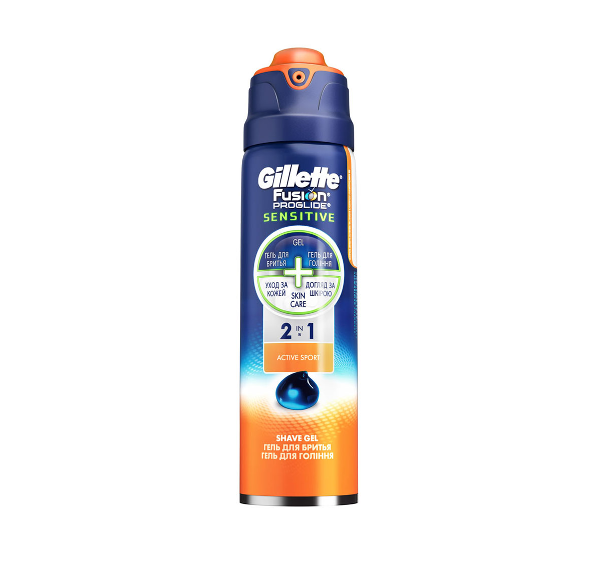 Gillette Гель для бритья Fusion ProGlide Sensitive 2-в-1 Active Sport, 170 млGIL-81471744 Gillette Гель для бритья Fusion ProGlide Sensitive 2-в-1 Active Sport, 170 млGIL-81471744ИННОВАЦИЯ ОТ GILLETTE — ФОРМУЛА 2-В-1: гель для бритья + уход за кожей. ЛУЧШИЙ ГЕЛЬ ДЛЯ БРИТЬЯ ОТ GILLETTE — ощущение мягкости и гладкости кожи с каждым бритьем! Средства Fusion ProGlide — лучшие средства для бритья от Gillette. Используйте вместе с бритвами Gillette Fusion ProGlide с технологией FlexBall. Характеристики продукта: - ФОРМУЛА 2-В-1: специальная формула геля оставляет ощущение мягкости и гладкости на коже с каждым бритьем. - БЕЗ ПОДТЕКОВ: поворотный дозатор уменьшает количество нежелательных подтеков. - БЕЗ РЖАВЧИНЫ: нержавеющая упаковка не оставляет следов на сантехнике. - БЕЗ СЮРПРИЗОВ: индикатор оставшегося количества позволяет увидеть, когда гель скоро закончится. - Подходит для чувствительной кожи. - Аромат «Active Sport» от Gillette. Gillette. Лучше для мужчины нет! Хранить в местах, недоступных для детей. Срок хранения – 3 года. «Проктер энд Гэмбл», США.