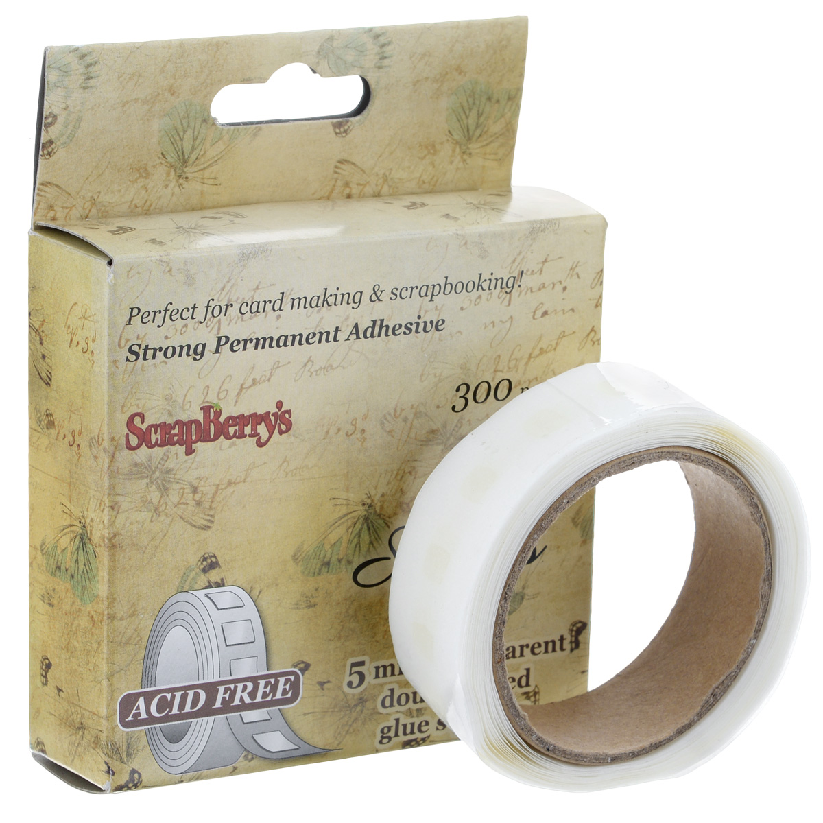 Клеевые подушечки ScrapBerrys, 5 мм х 5 мм х 0,4 мм, 300 штSCB20021251 Клеевые подушечки ScrapBerrys, 5 мм х 5 мм х 0,4 мм, 300 штSCB20021251С помощью клеевых подушечек ScrapBerrys вы сможете без труда оформить подарочные коробки, открытки, изготовить бантики и многое другое. В наборе - 300 подушечек в рулоне. Размер подушечки: 5 мм х 5 мм х 0,4 мм.