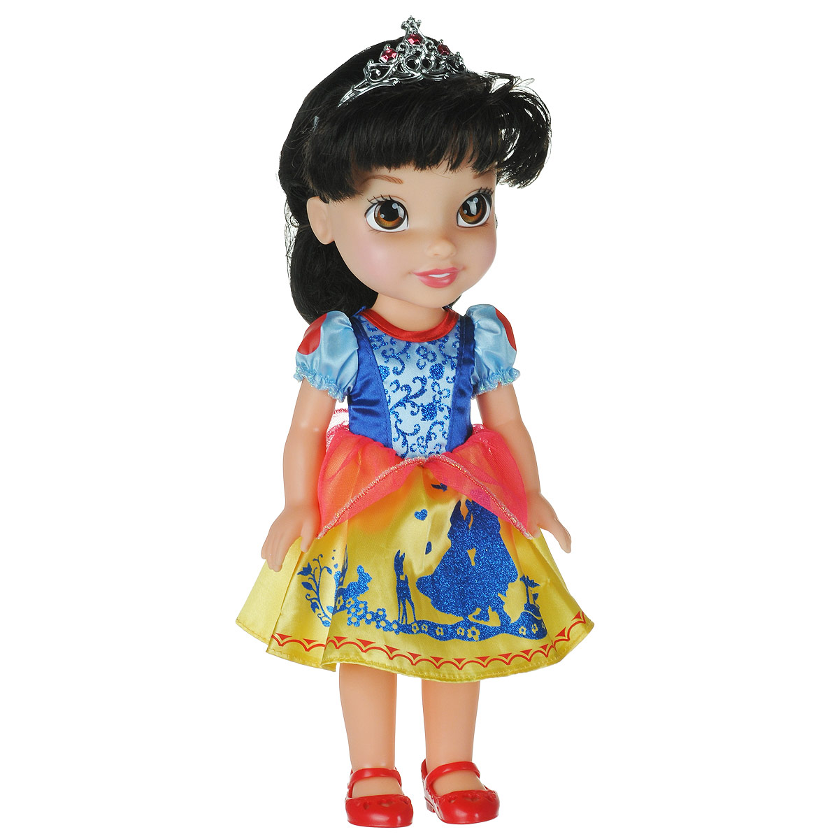 Disney Princess Кукла Малышка Белоснежка750050_Snow White Disney Princess Кукла Малышка Белоснежка750050_Snow WhiteКукла Disney Princess Малышка Белоснежка - прекрасная принцесса, которая обязательно понравится вашей дочурке. Туловище куклы выполнено из высококачественного пластика; голова, ручки и ножки подвижны. Принцесса одета в красивое платье, точь-в-точь как на героине из мультфильма. На ножках туфельки. Кукла имеет шелковистые волосы, которые можно заплетать в различные прически. На голове - королевская тиара. Главная особенность куклы - большие глаза, которые блестят как настоящие. Глазки изготовлены по запатентованной технологии Eyes Reflection. Такая куколка очарует вас и вашу дочурку с первого взгляда! Ваша малышка с удовольствием будет играть с принцессой, проигрывая сюжеты из мультфильма или придумывая различные истории. Порадуйте свою дочурку таким замечательным подарком!
