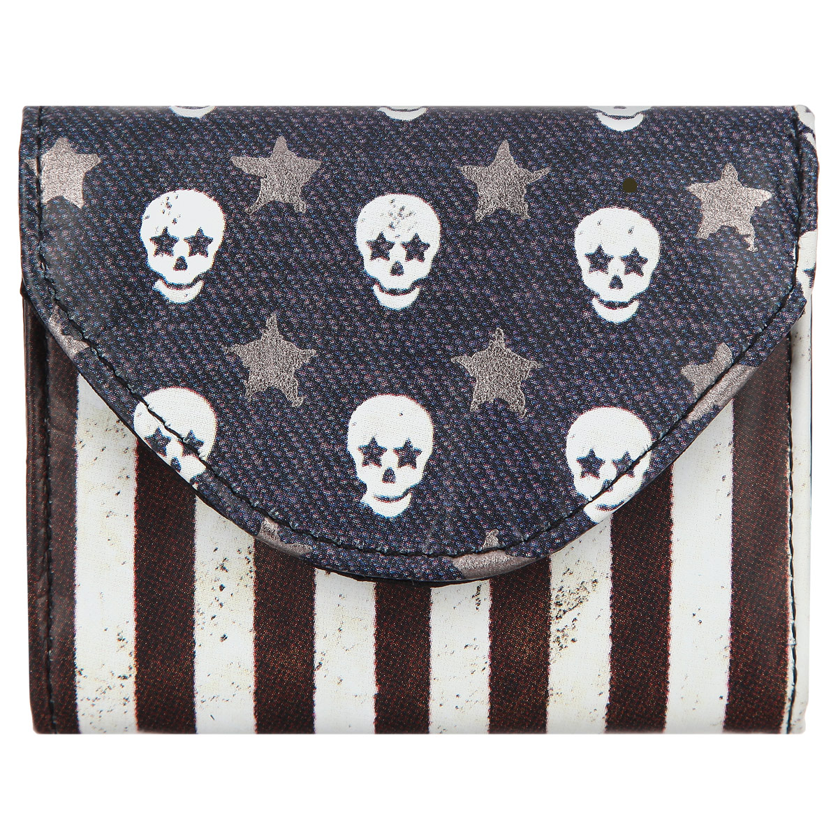 Визитница-кошелек Mojo pax Skull Flag, цвет: синий, белый, серебряный. KU9982983KU9982983 Визитница-кошелек Mojo pax Skull Flag, цвет: синий, белый, серебряный. KU9982983KU9982983Стильная визитница-кошелек MOJO PAX Skull Flag выполнена из полиэстера и оформлена оригинальным принтом с изображением флага. Изделие закрывается магнитную кнопку, внутри одно отделение. Такая визитница-кошелек станет замечательным подарком человеку, ценящему оригинальные вещи.