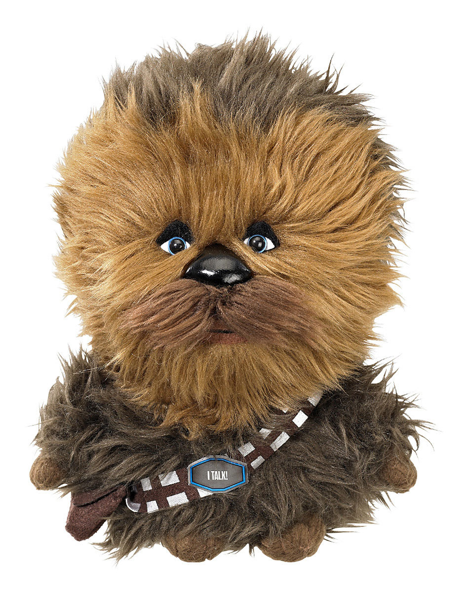 Мягкая озвученная игрушка Star Wars Chewbacca, 20 см00226J Мягкая озвученная игрушка Star Wars Chewbacca, 20 см00226JМягкая озвученная игрушка Star Wars Chewbacca выполнена в виде Чубакки - персонажа киносаги Звездные войны. При нажатии на животик Чубакка произносит оригинальные фразы и звуки из фильма (не адаптированы на русский язык). Оригинальная мягкая игрушка непременно поднимет настроение своему обладателю и станет замечательным подарком поклоннику Звездных войн. Рекомендуется докупить 3 батарейки напряжением 1,5V типа LR44/AG13 (товар комплектуется демонстрационными).