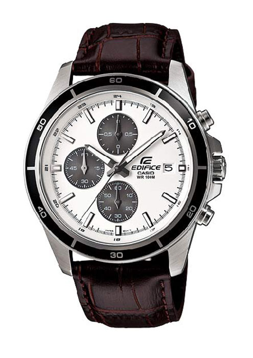 Наручные часы Casio EFR-526L-7AEFR-526L-7A Наручные часы Casio EFR-526L-7AEFR-526L-7AНаручные часы Casio EFR-526L. Неоновый дисплей: Светящееся покрытие обеспечивает длительную подсветку в темное время суток после короткого воздействия света. Дисплей с датой: На дисплее отображается текущая дата. Функция секундомера - 1 час: Измерение с точностью до секунды прошедшего времени и времени окончания. Сигналы подтверждают о выборе запуска/остановки. Пределы измерения достигают до 1 часа. Минеральное стекло: Прочное, устойчивое к царапинам минеральное стекло защищает часы от повреждений. Крышка с винтовым фиксатором: Резьбовое соединение на основании корпуса оптимально защищает внутренний механизм часов и одновременно обеспечивает легкий доступ, например, при замене аккумулятора. Ремешок из натуральной кожи: Ремешок из высококачественной натуральной кожи сочетает в себе долговечность, стиль и максимальный комфорт. 2 года - 1 аккумулятор: Аккумулятор...