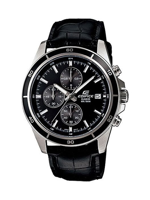 Наручные часы Casio EFR-526L-1AEFR-526L-1A Наручные часы Casio EFR-526L-1AEFR-526L-1AНаручные часы Casio EFR-526L. Неоновый дисплей: Светящееся покрытие обеспечивает длительную подсветку в темное время суток после короткого воздействия света. Дисплей с датой: На дисплее отображается текущая дата. Функция секундомера - 1 час: Измерение с точностью до секунды прошедшего времени и времени окончания. Сигналы подтверждают о выборе запуска/остановки. Пределы измерения достигают до 1 часа. Минеральное стекло: Прочное, устойчивое к царапинам минеральное стекло защищает часы от повреждений. Крышка с винтовым фиксатором: Резьбовое соединение на основании корпуса оптимально защищает внутренний механизм часов и одновременно обеспечивает легкий доступ, например, при замене аккумулятора. Ремешок из натуральной кожи: Ремешок из высококачественной натуральной кожи сочетает в себе долговечность, стиль и максимальный комфорт. 2 года - 1 аккумулятор: Аккумулятор...