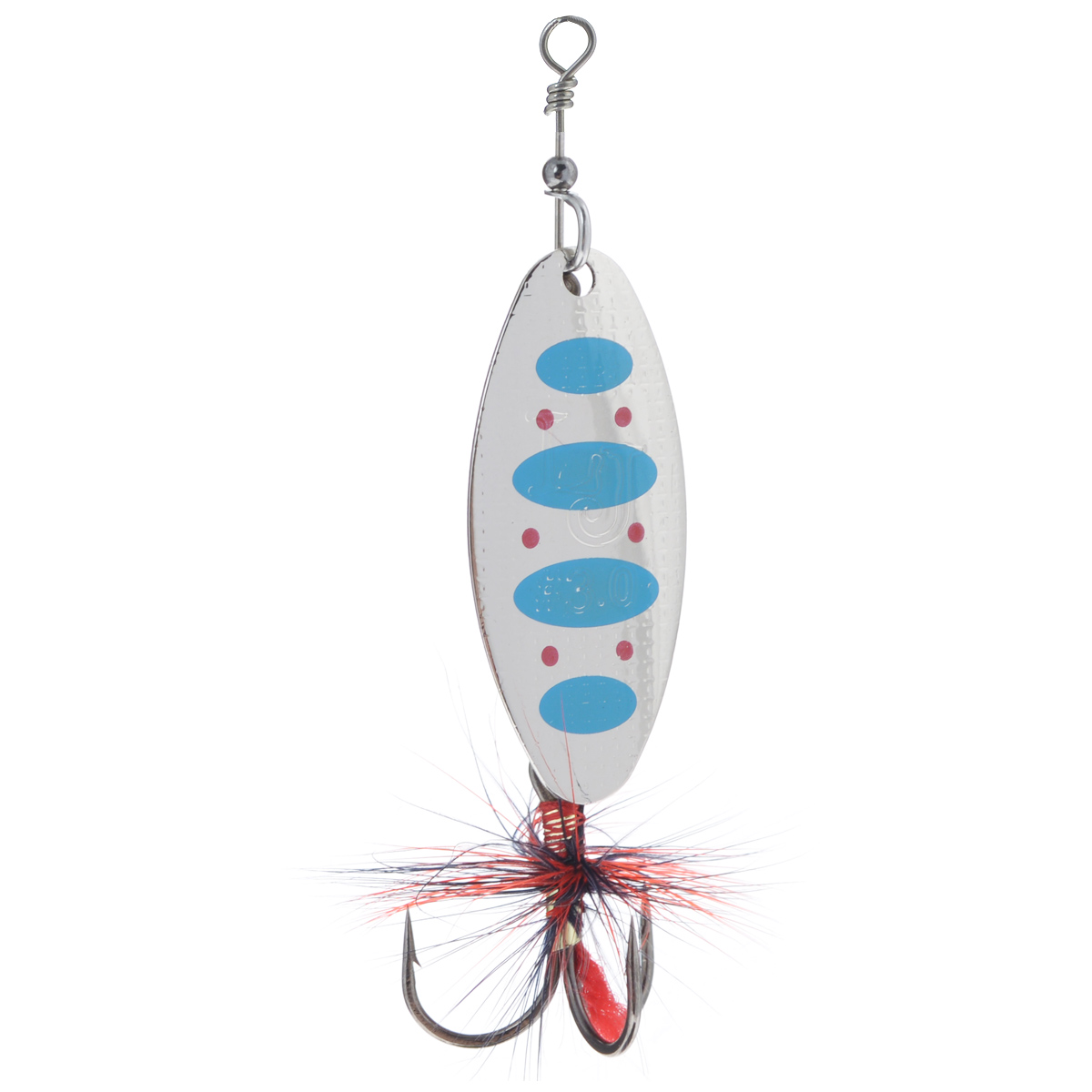 Блесна вращающаяся Lucky John Shelt Blade Tungsten Body, цвет: серебряный, голубой, 14 гLJSBT03-003 Блесна вращающаяся Lucky John Shelt Blade Tungsten Body, цвет: серебряный, голубой, 14 гLJSBT03-003Lucky John Shelt Blade Tungsten Body - вращающаяся блесна с формой лепестка long. В этой приманке используются современные конструктивные решения, которые обеспечивают надежную и стабильную игру блесен, что делает их очень привлекательными для любой хищной рыбы. Главный элемент блесны - вращающийся лепесток. Он сделан из латуни и обладает хорошими динамическими показателями при вращении в воде, что позволяет делать проводку приманки на минимальной скорости. Лепесток заводится сразу, как только блесна начинает движение. Лепесток окрашен с двух сторон. С какой бы стороны хищная рыба не смотрела на приманку, ее расцветка остается одинаковой и привлекательной, что повышает интерес к блесне и, в итоге, приводит к результативной атаке. Немаловажная деталь - сердечник приманки, который сделан из вольфрама, что придает блесне дополнительную дальность при забросе блесны. На тройнике связана яркая мушка, основное предназначение которой - снять последние сомнения у...