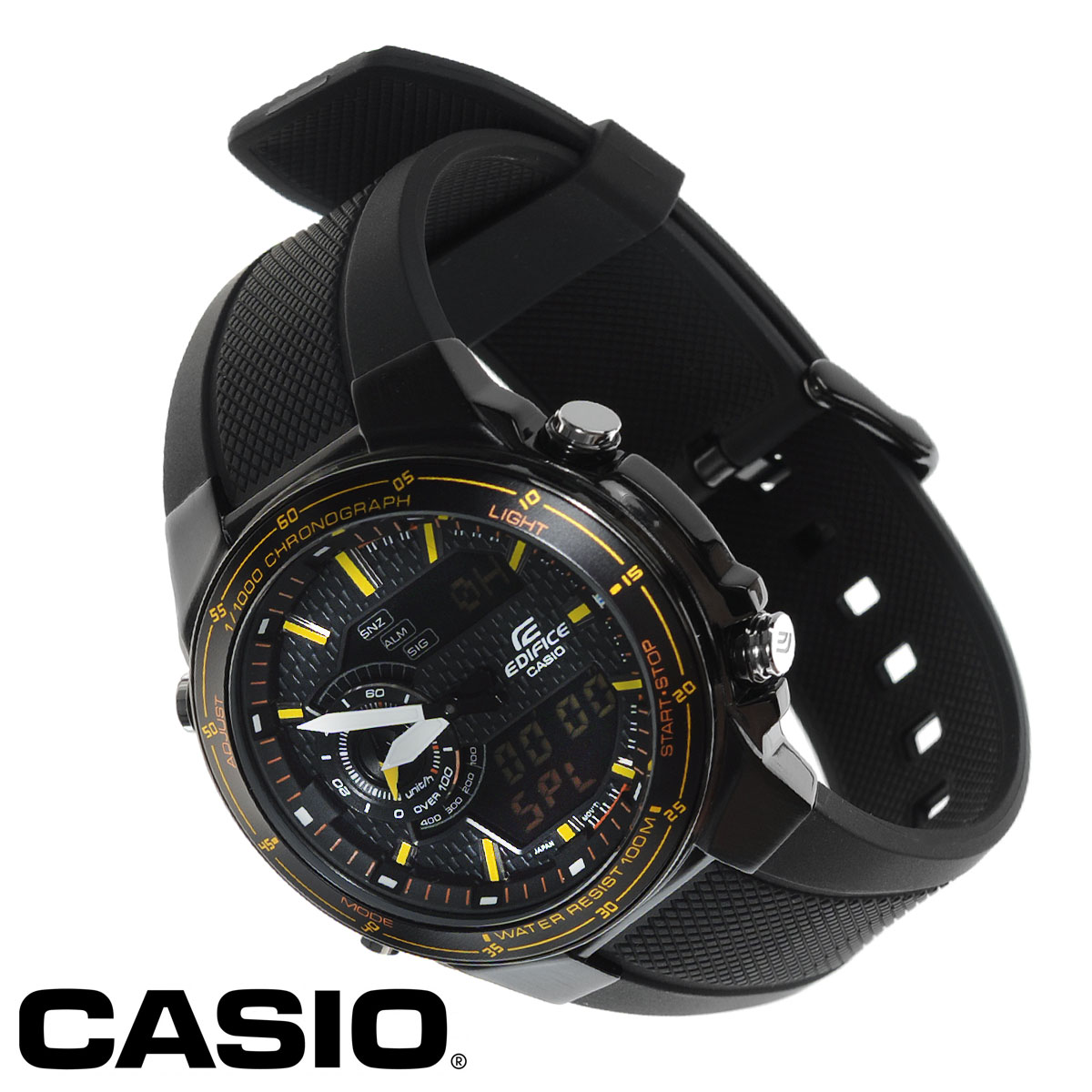 Часы наручные Casio Edifice, цвет: черный. EFA-131PB-1AEFA-131PB-1A Часы наручные Casio Edifice, цвет: черный. EFA-131PB-1AEFA-131PB-1AСтильные электронно-механические часы Edifice от японского брэнда Casio - это яркий функциональный аксессуар для современных людей, которые стремятся выделиться из толпы и подчеркнуть свою индивидуальность. Часы оснащены японским кварцевым механизмом. Корпус часов выполнен из нержавеющей стали. Циферблат с отметками защищен минеральным стеклом. Часы имеют две стрелки - часовую и минутную. Секундная стрелка вынесенна на отдельный циферблат. Стрелки и отметки светятся в темноте. Дополнительные функции: вечный календарь, число, месяц, день недели, секундомер, таймер обратного отсчета, второй часовой пояс, будильник (количество установок: 5). Ремешок выполнен из каучука и застегивается на классическую застежку. Часы упакованы в фирменную коробку с логотипом Casio. Такой аксессуар добавит вашему образу стиля и подчеркнет безупречный вкус своей владелицы. Характеристики: Диаметр циферблата: 3,5 см. Размер корпуса: 4,5 см х...